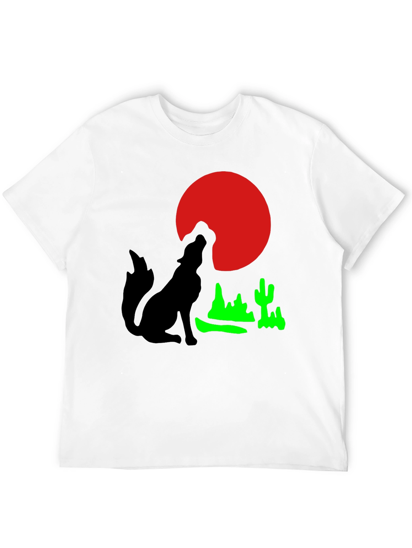 Desert Moon Wolf Graphic Tee