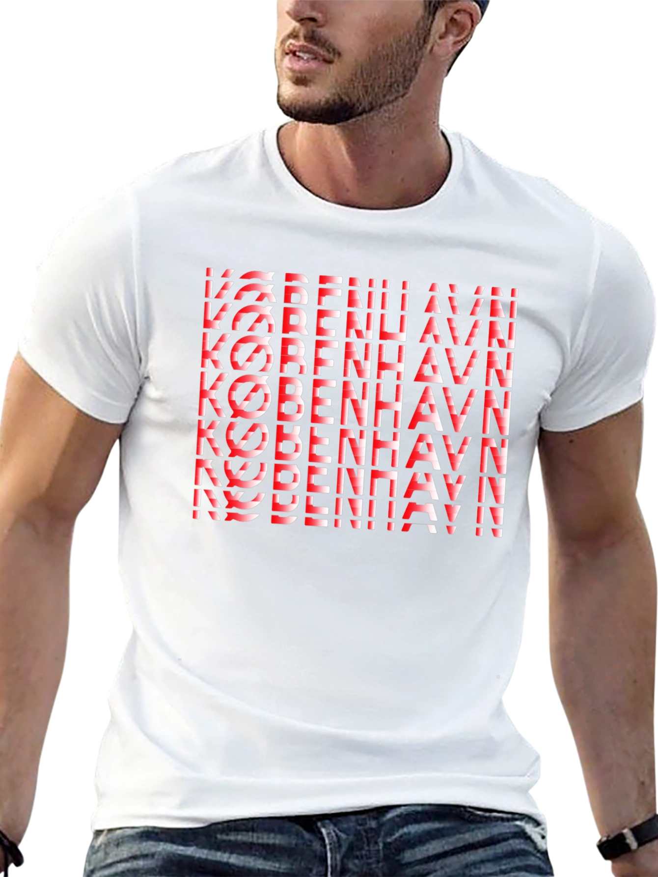Copenhagen Denmark Graphic Tee - Black Cotton T-Shirt