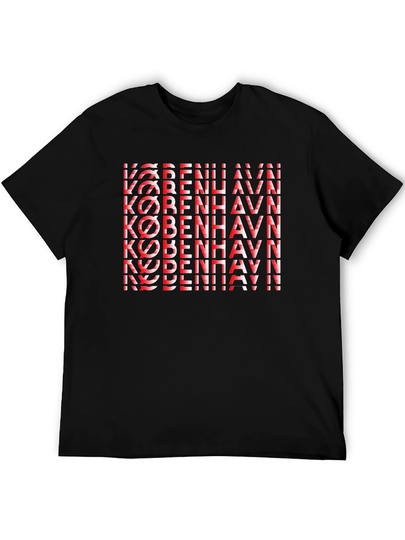Copenhagen Denmark Graphic Tee - Black Cotton T-Shirt