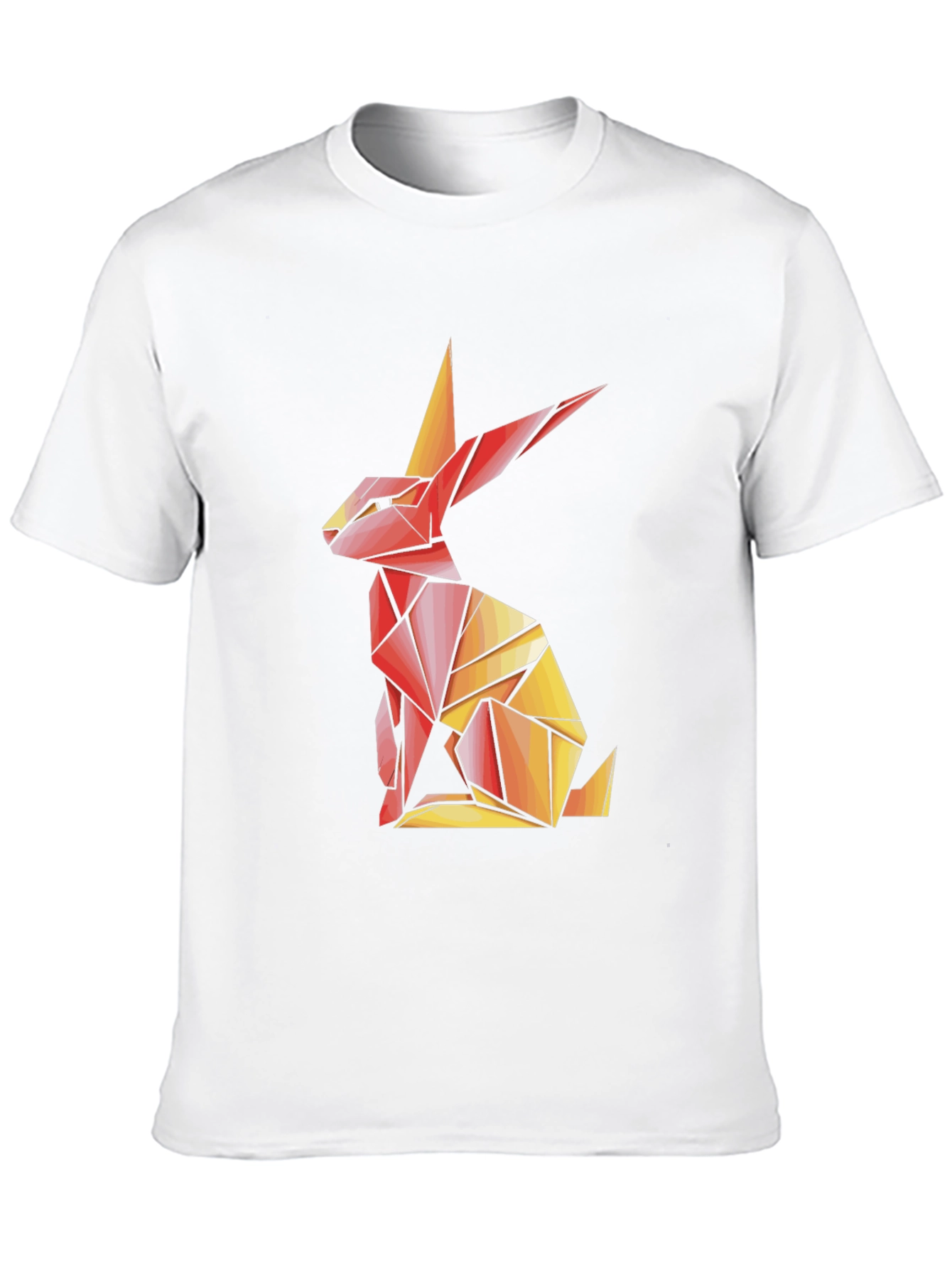 Geometric Rabbit T-Shirt - Artistic Design