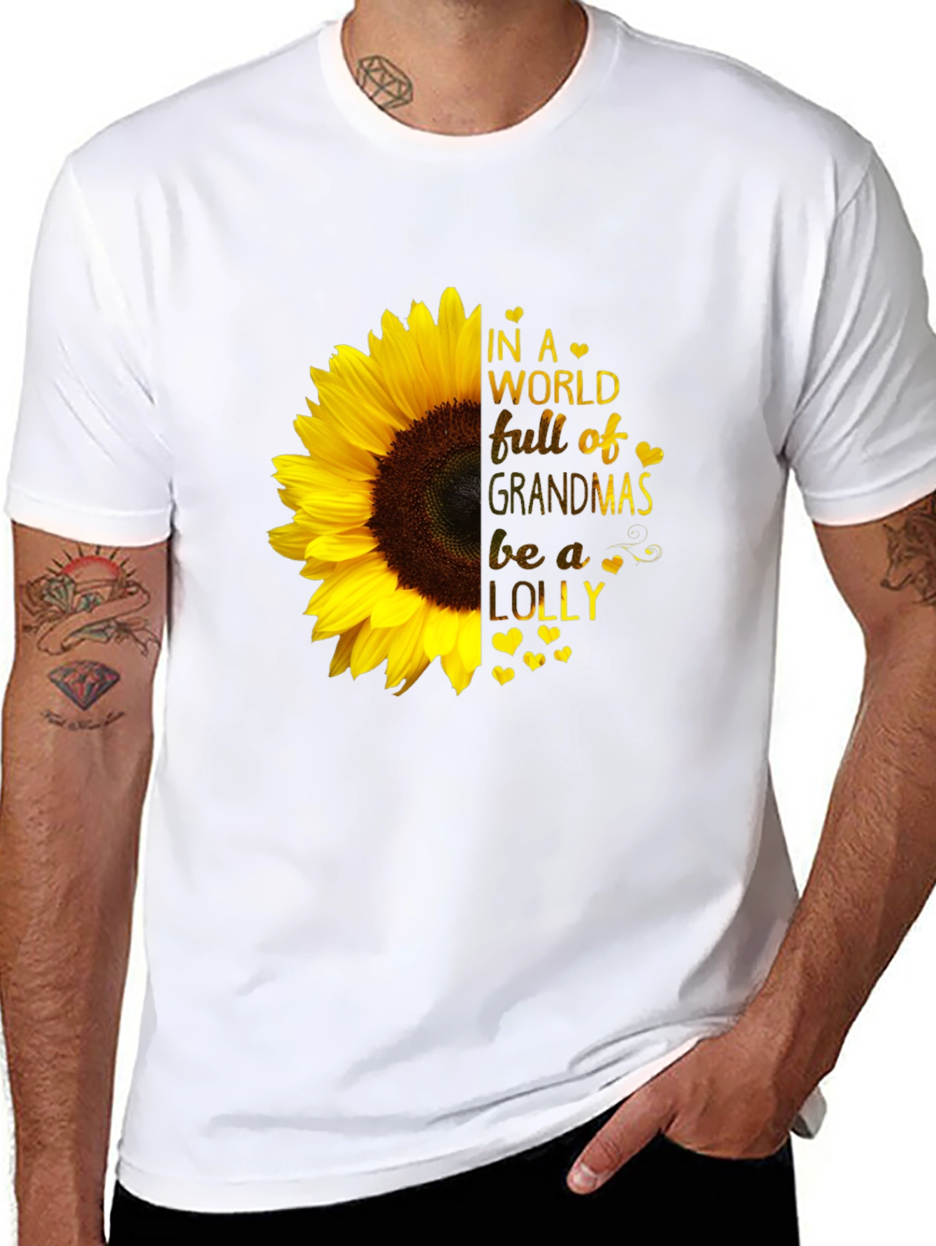 Sunflower Grandma T-Shirt - Be a Lolly!