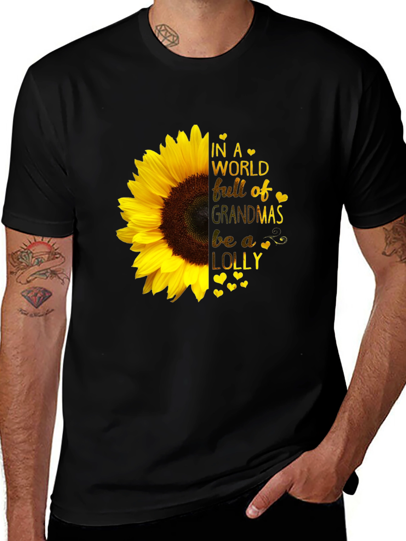 Sunflower Grandma T-Shirt - Be a Lolly!