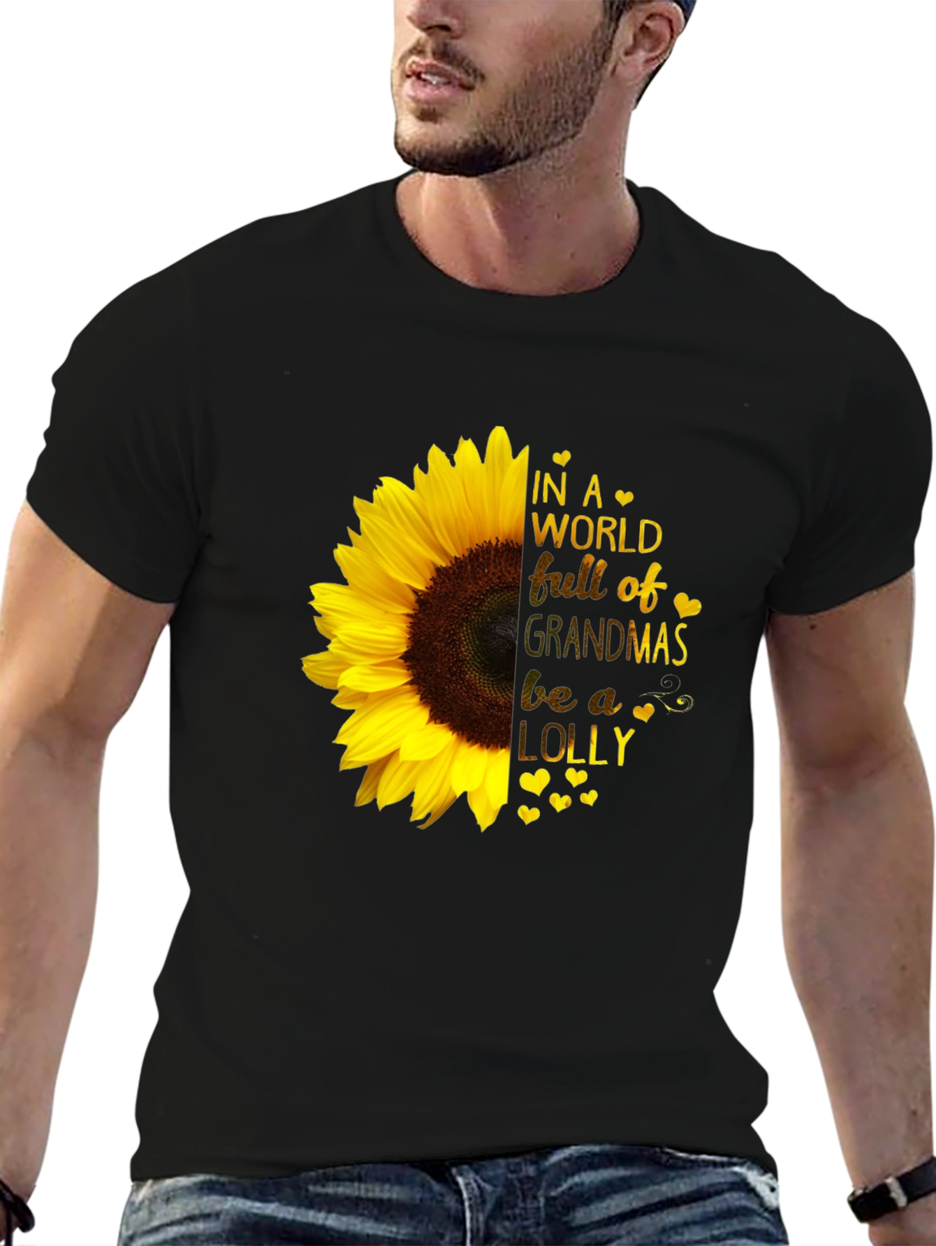 Sunflower Grandma T-Shirt - Be a Lolly!