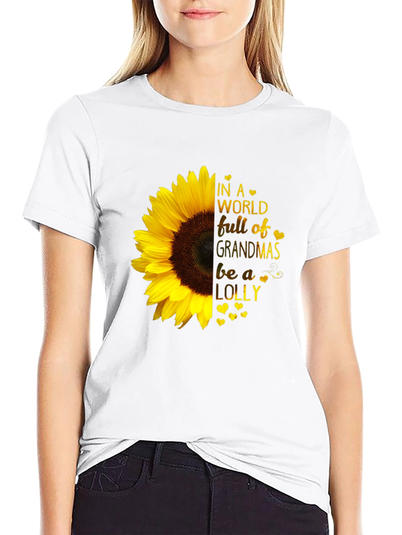 Sunflower Grandma T-Shirt - Be a Lolly!