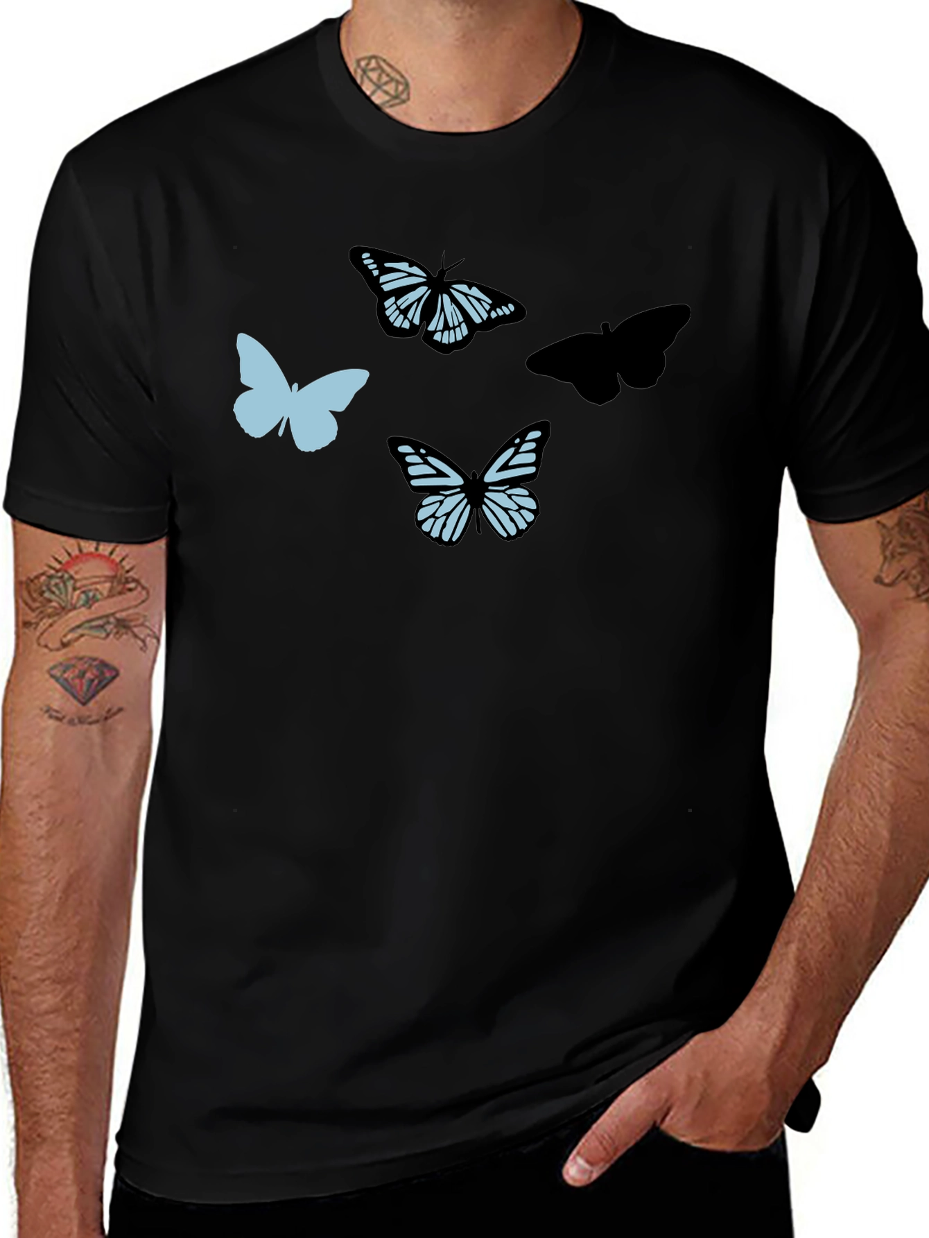 Butterfly Graphic T-Shirt - Trendy Casual Tee