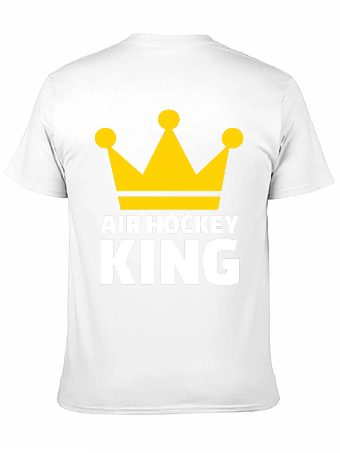 Air Hockey King T-Shirt - Golden Crown Graphic Tee