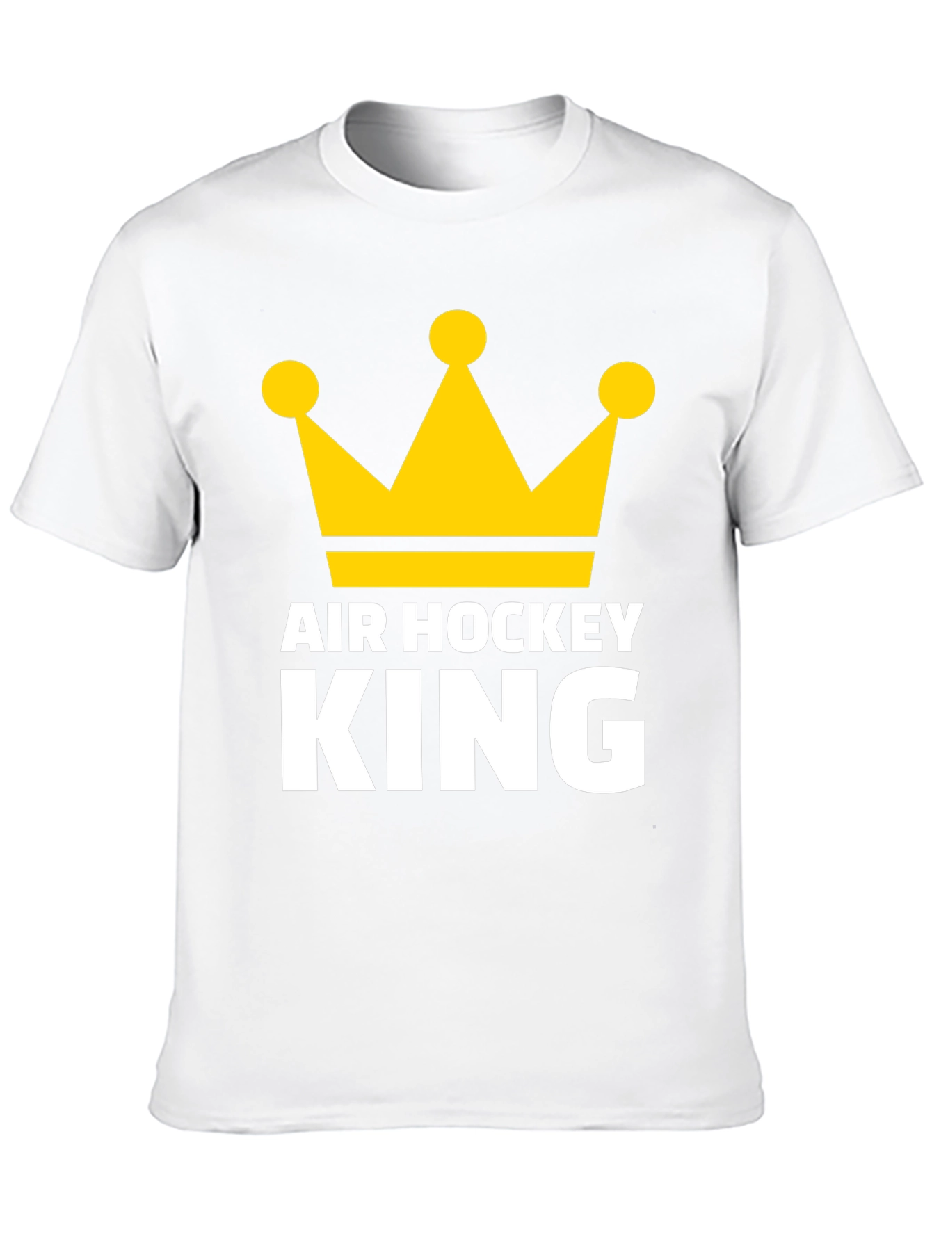 Air Hockey King T-Shirt - Golden Crown Graphic Tee