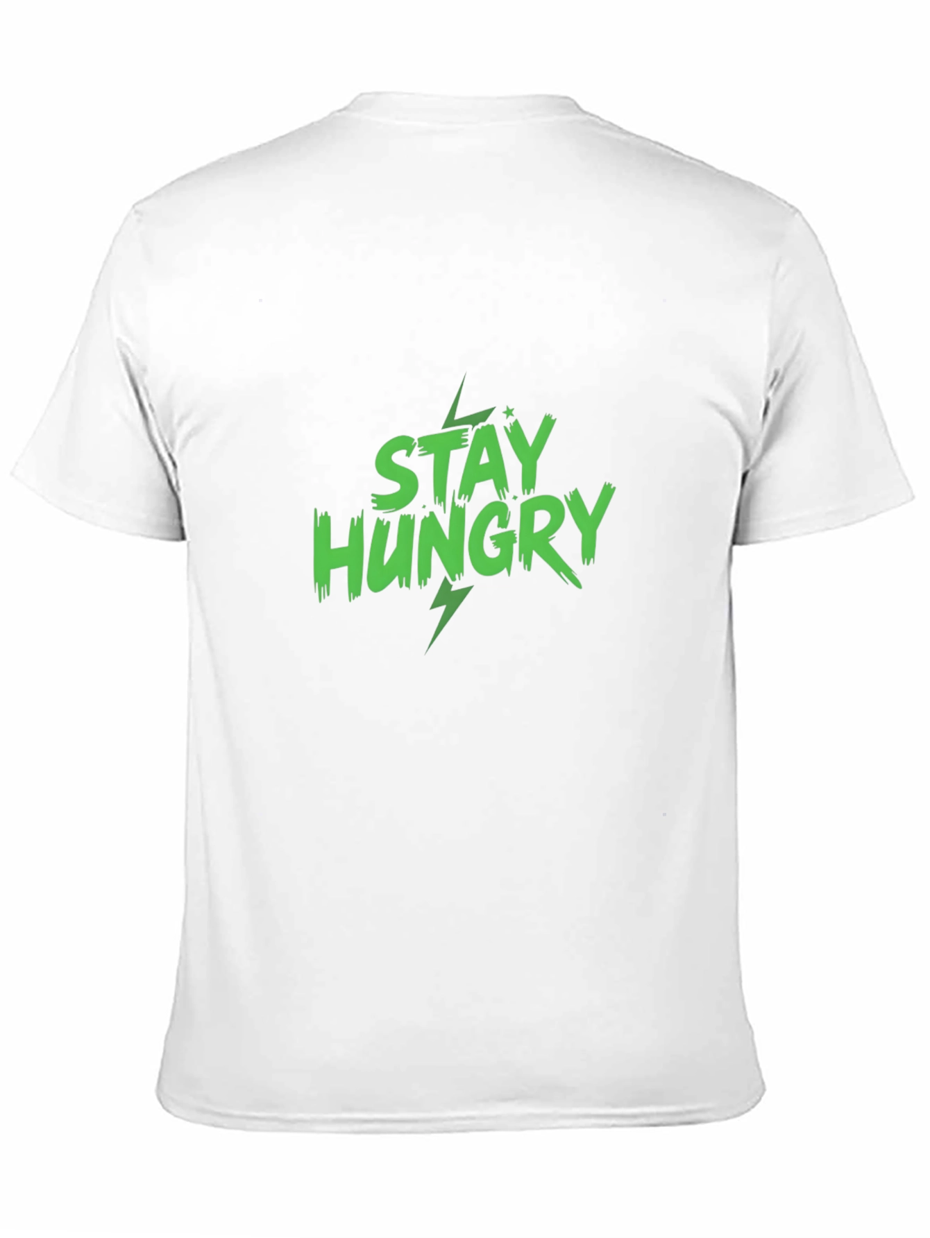 Stay Hungry Graphic Print Black T-Shirt