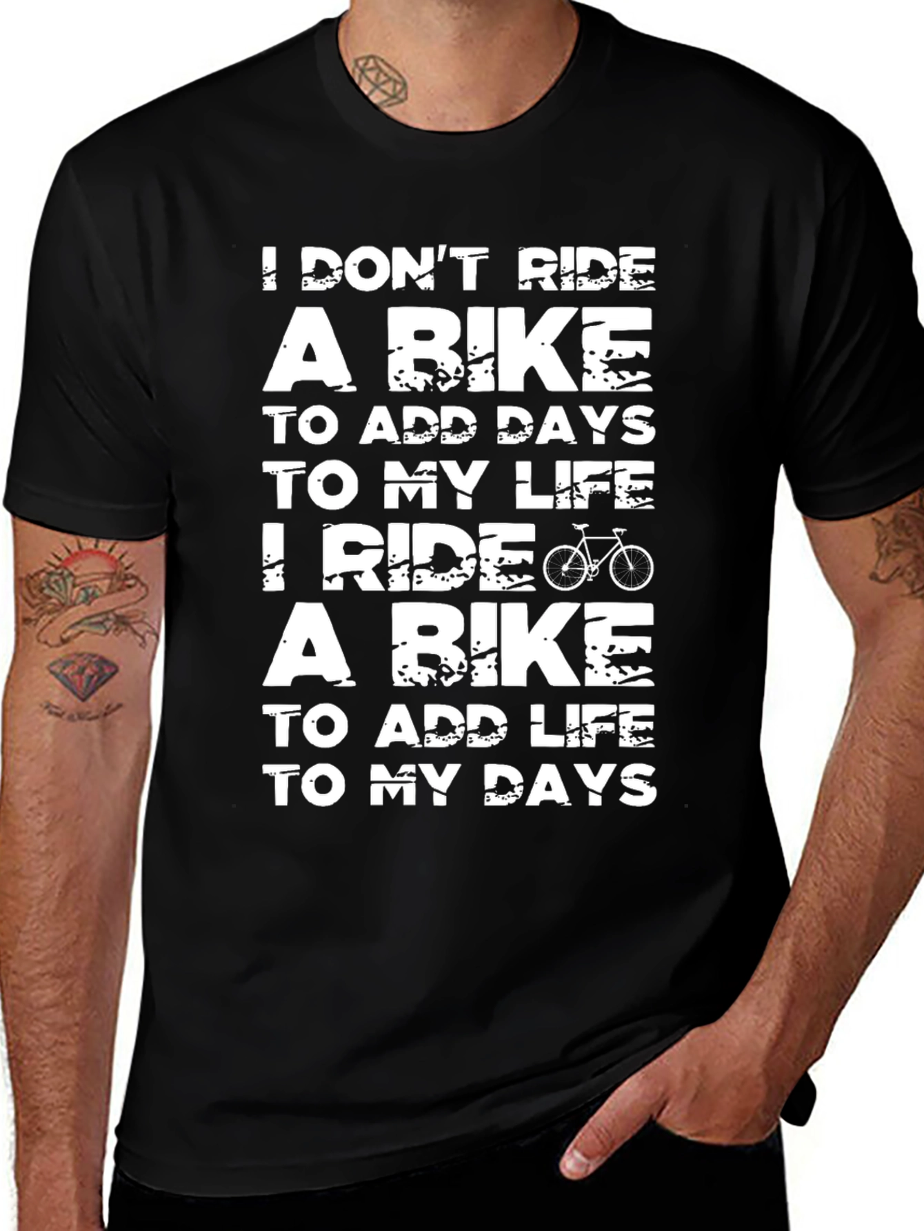 Bike Lover T-Shirt: Ride to Add Life