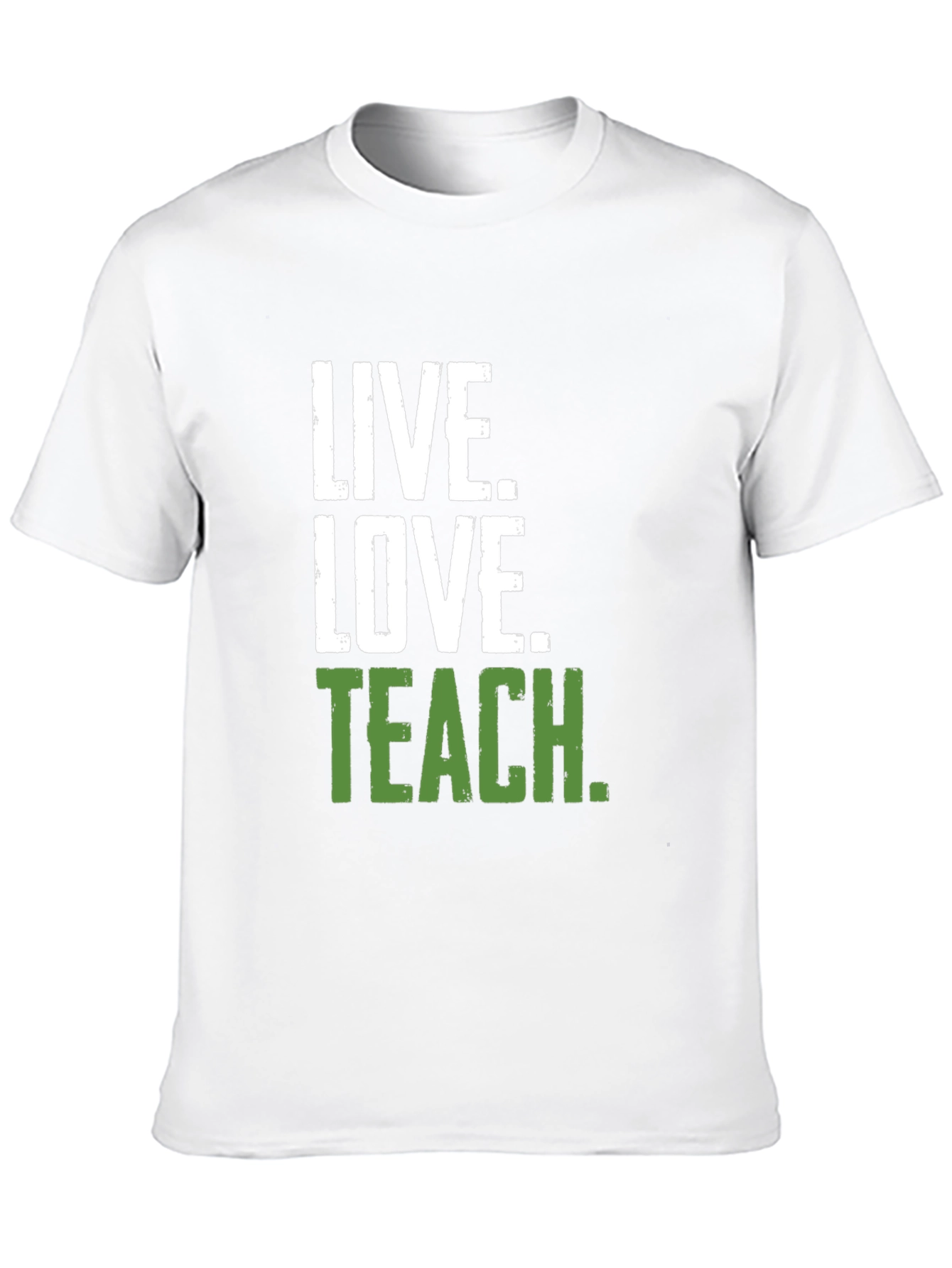 Live Love Teach Black Crewneck T-Shirt