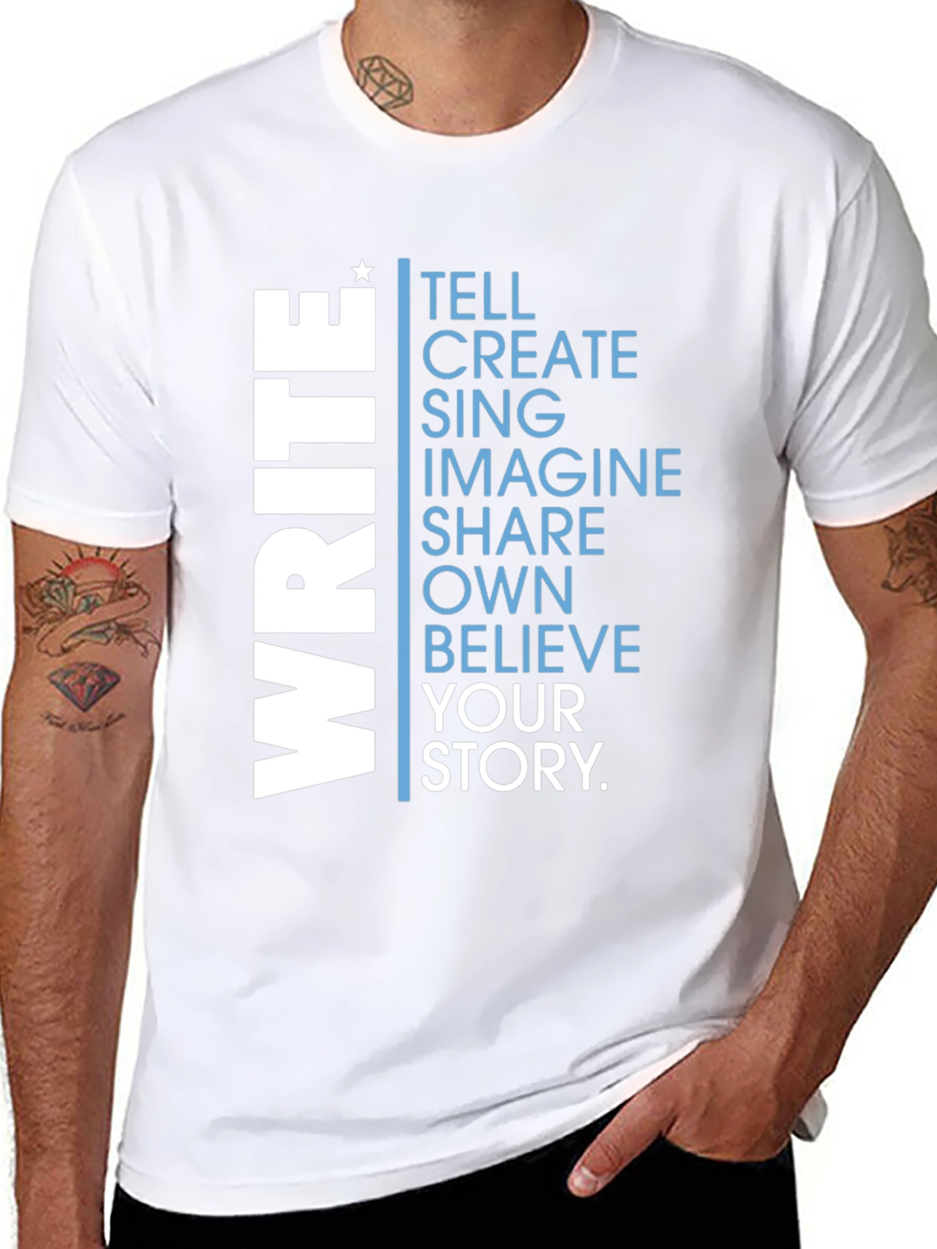 Write Your Story T-Shirt - Inspiring Graphic Tee