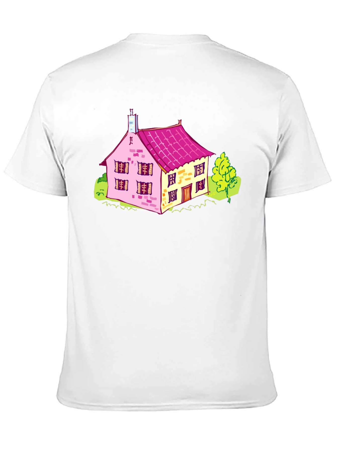 Cartoon House Graphic T-Shirt