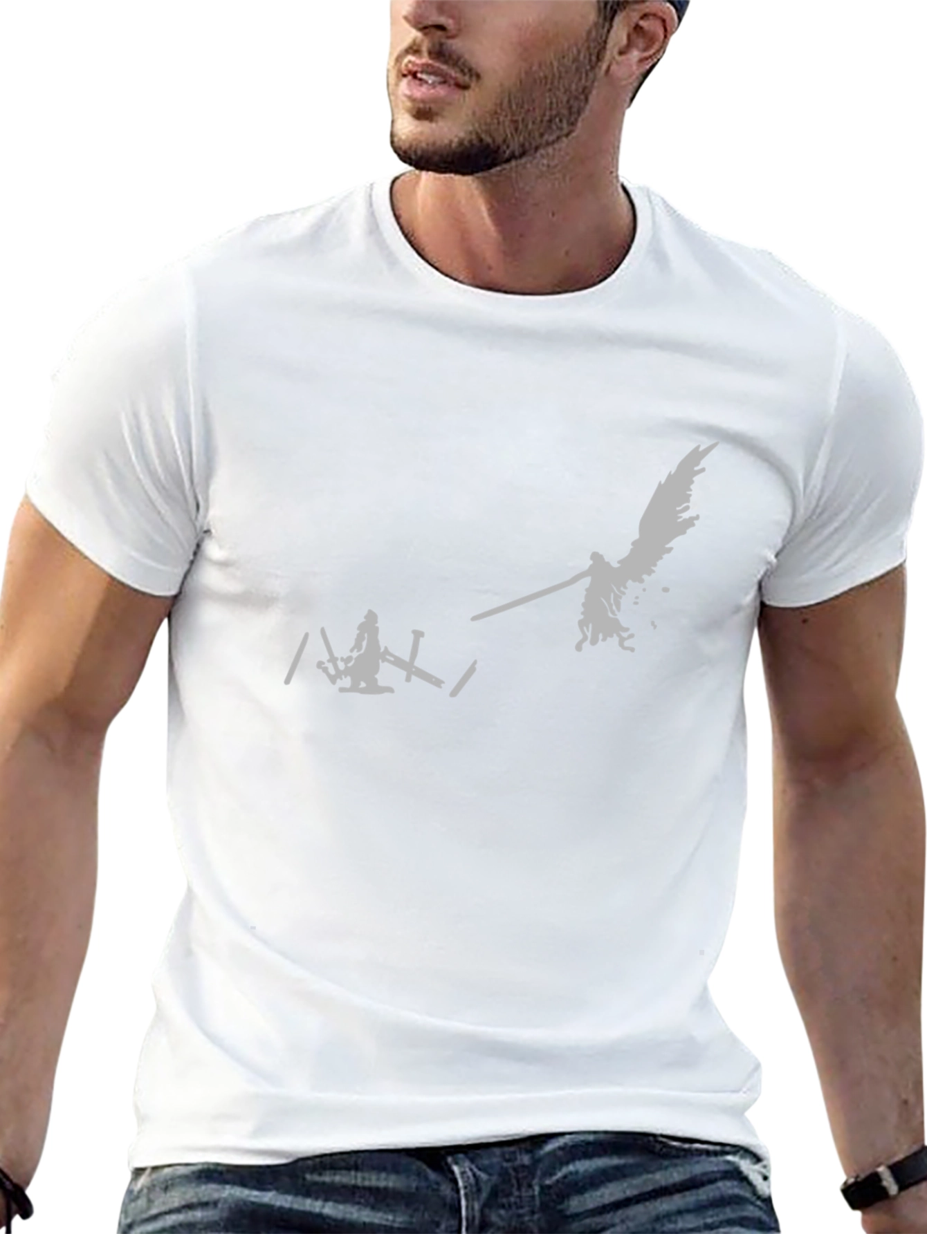 Epic Fantasy Battle Graphic Tee - Black