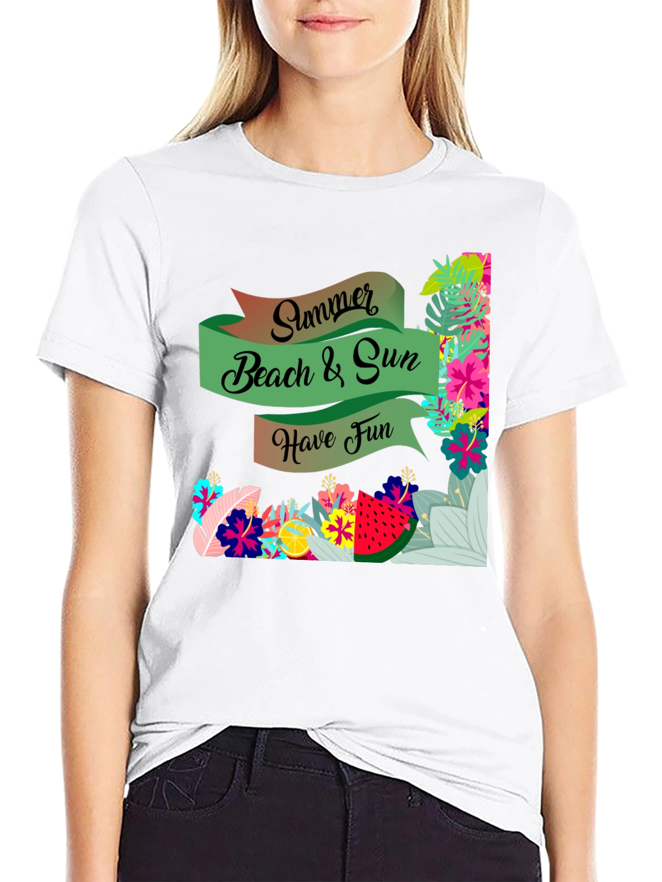 Summer Beach & Sun Graphic T-Shirt
