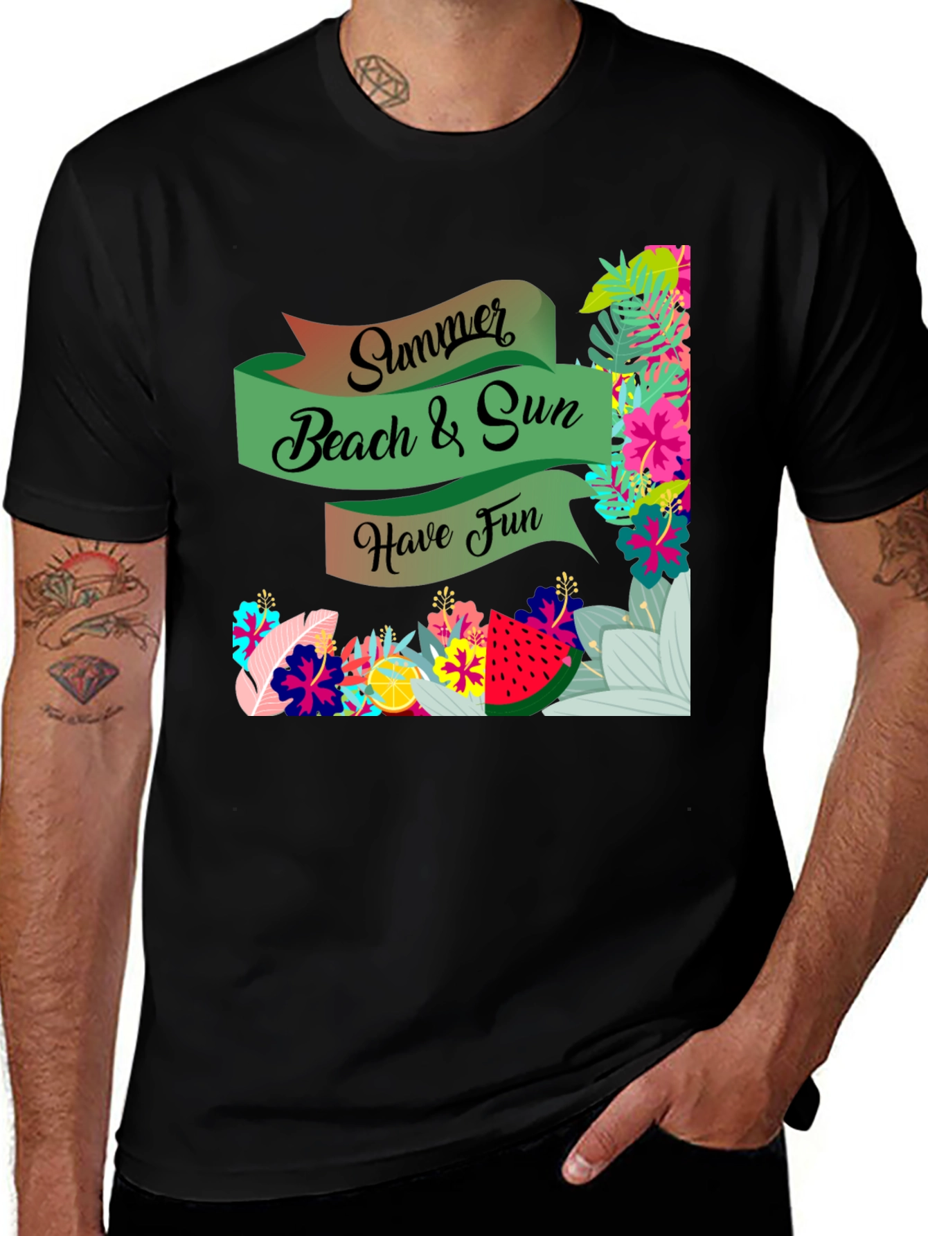 Summer Beach & Sun Graphic T-Shirt