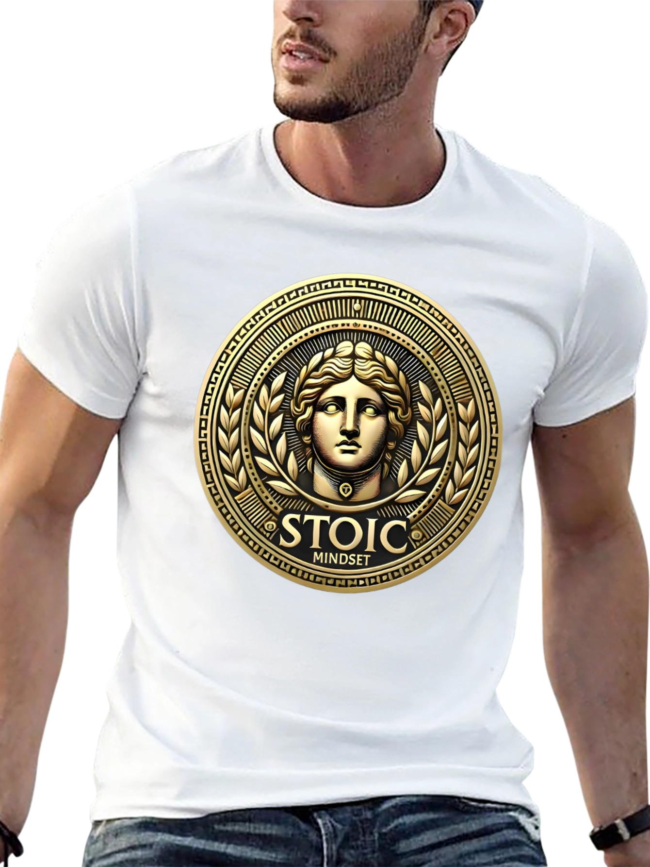 Stoic Mindset Graphic Tee - Black