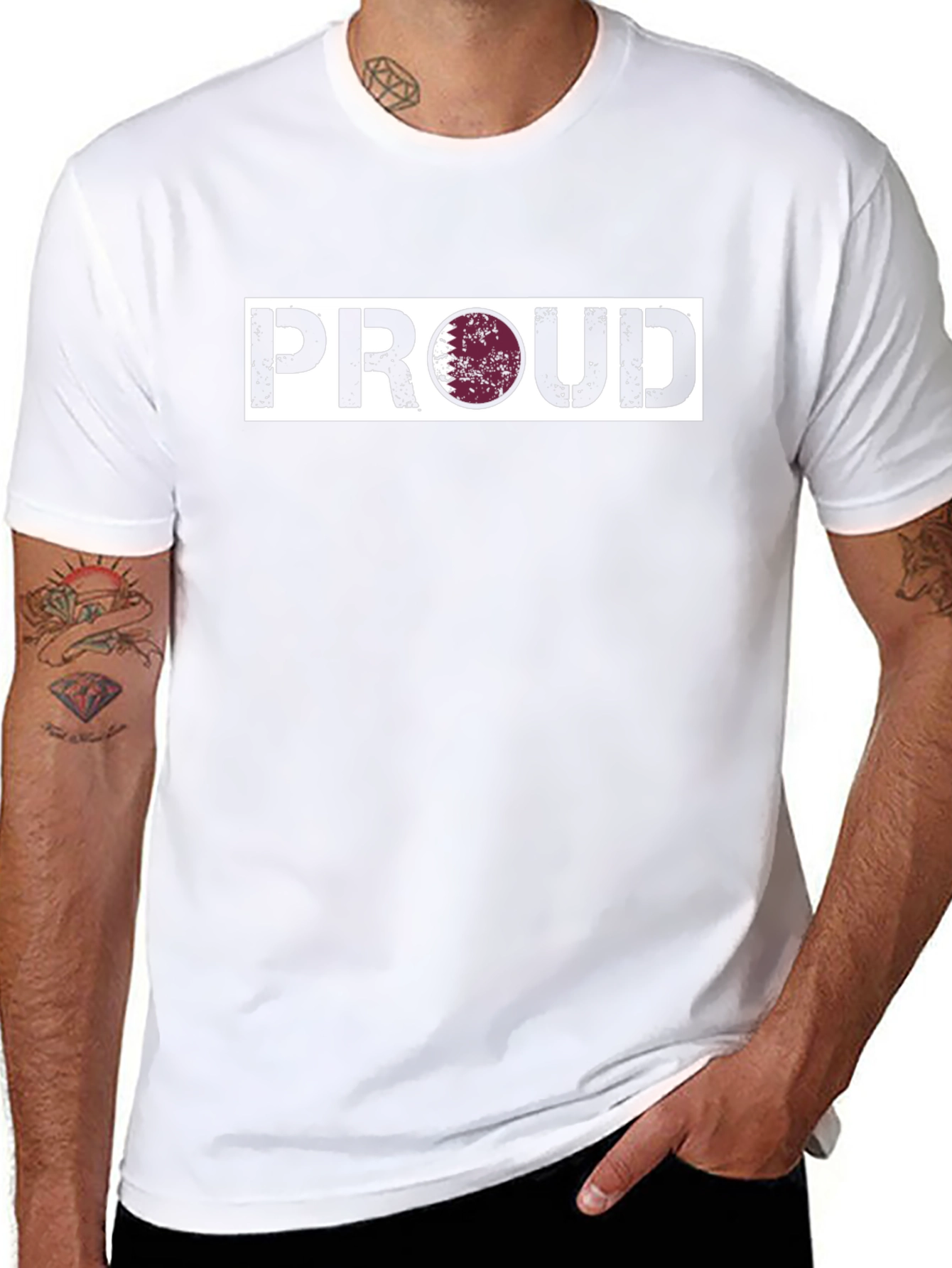 Proud Qatar Flag T-Shirt