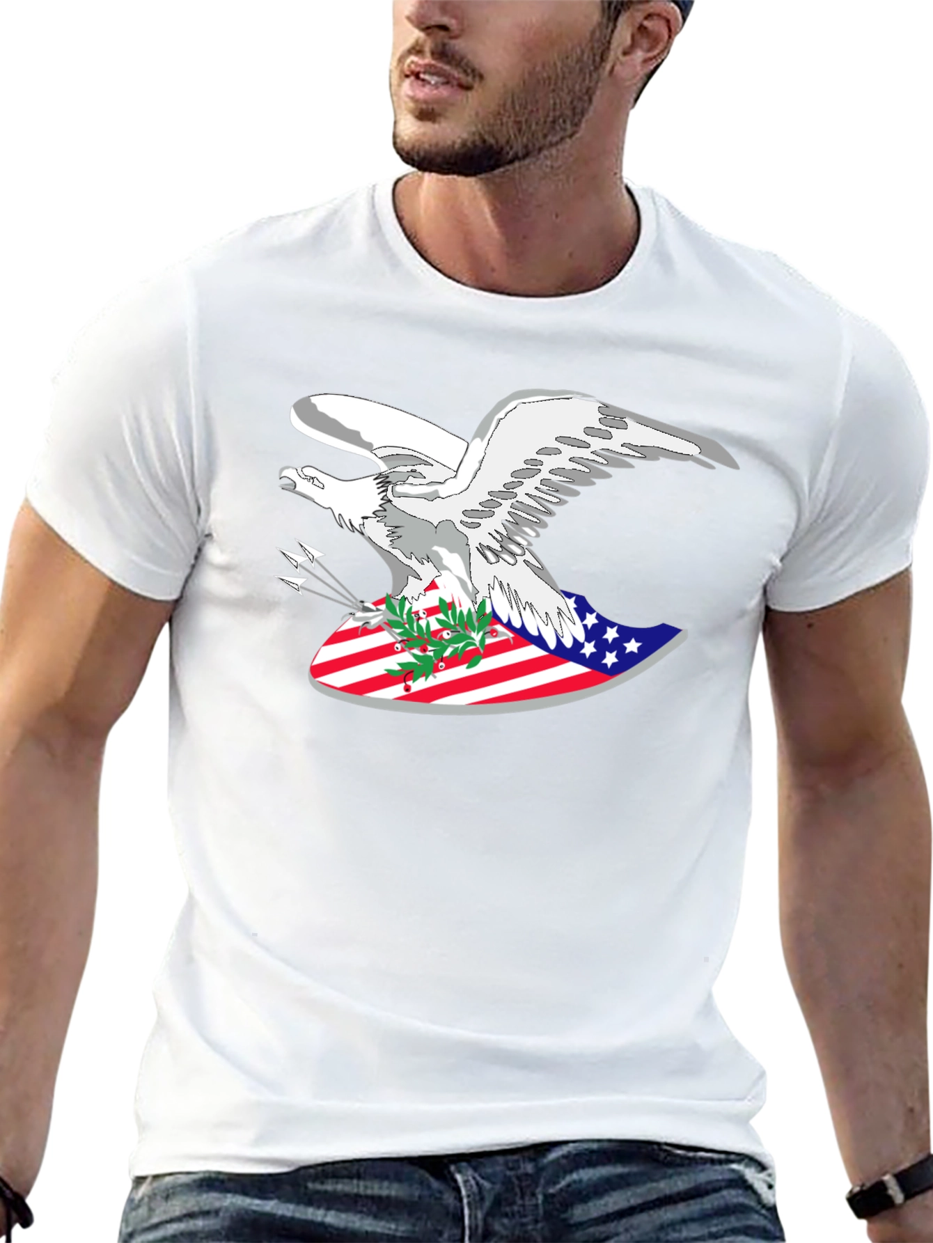 American Eagle Patriotic Graphic T-Shirt