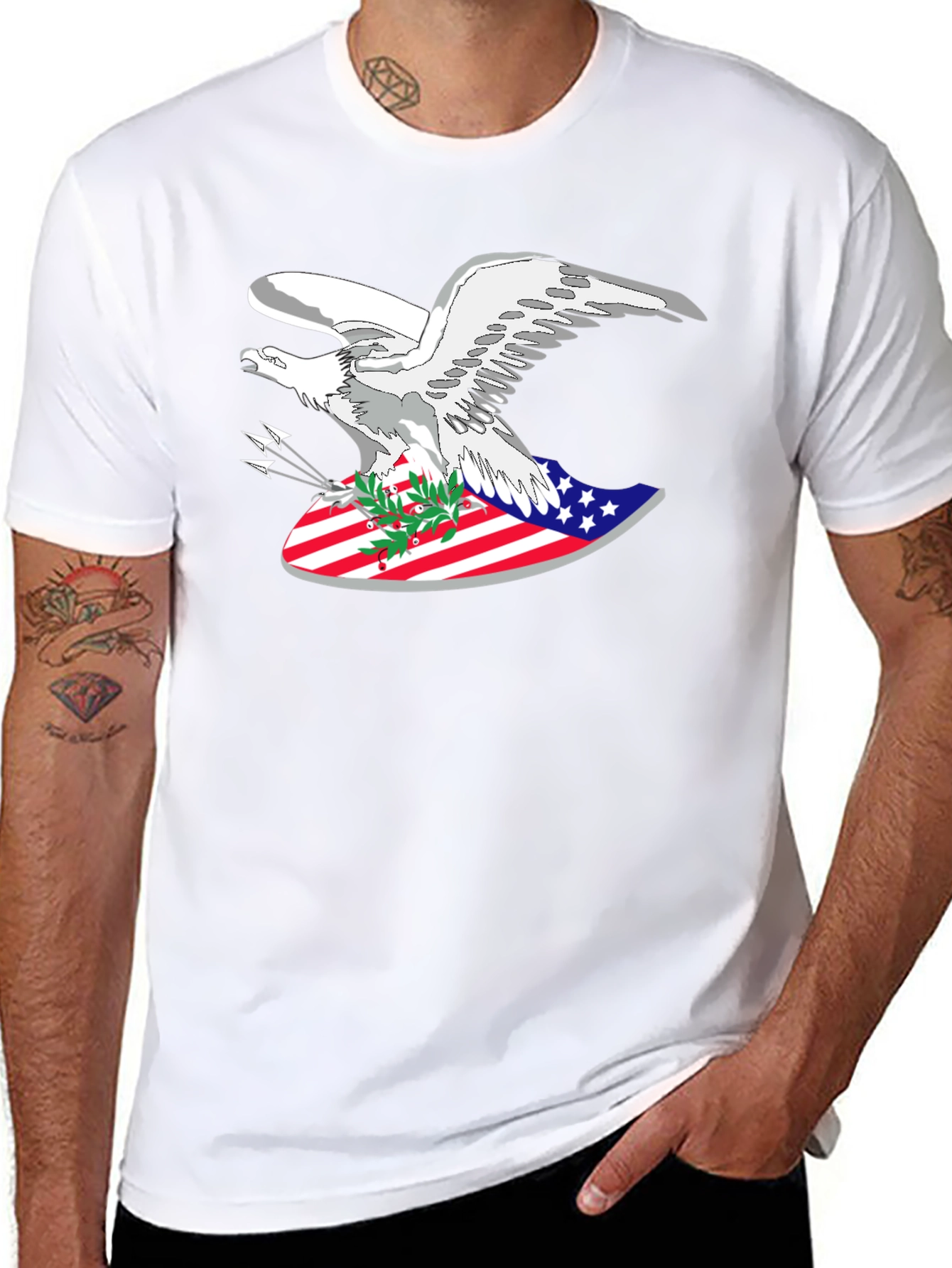 American Eagle Patriotic Graphic T-Shirt