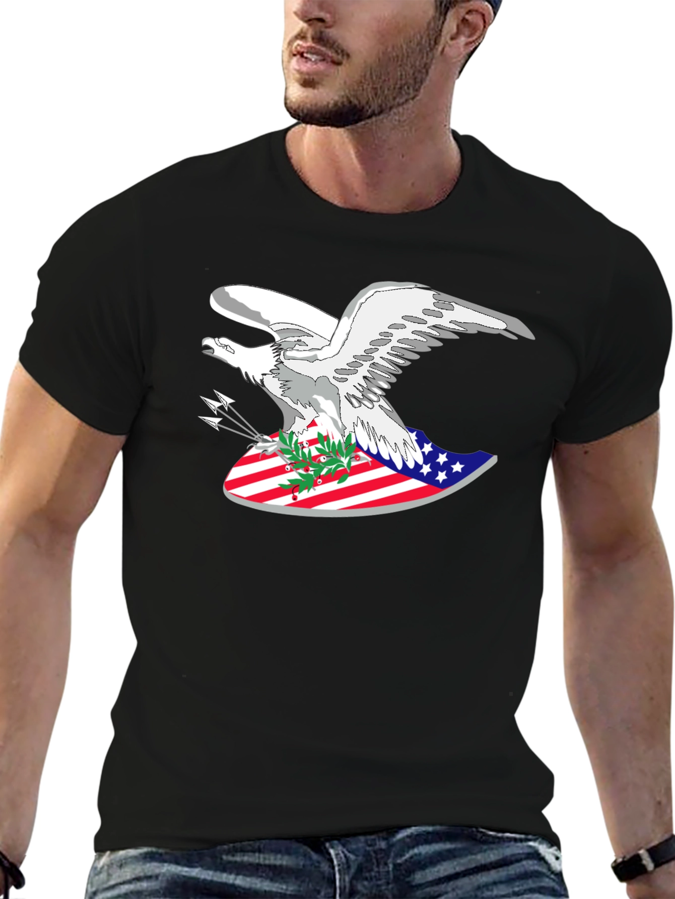 American Eagle Patriotic Graphic T-Shirt