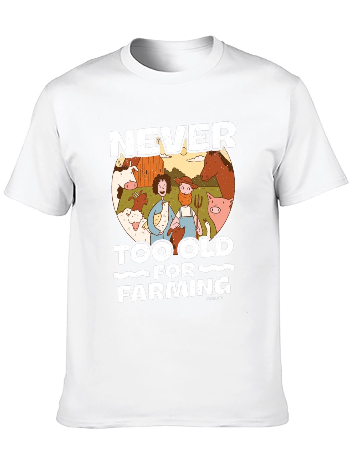 Never Too Old For Farming Black Graphic Tee
