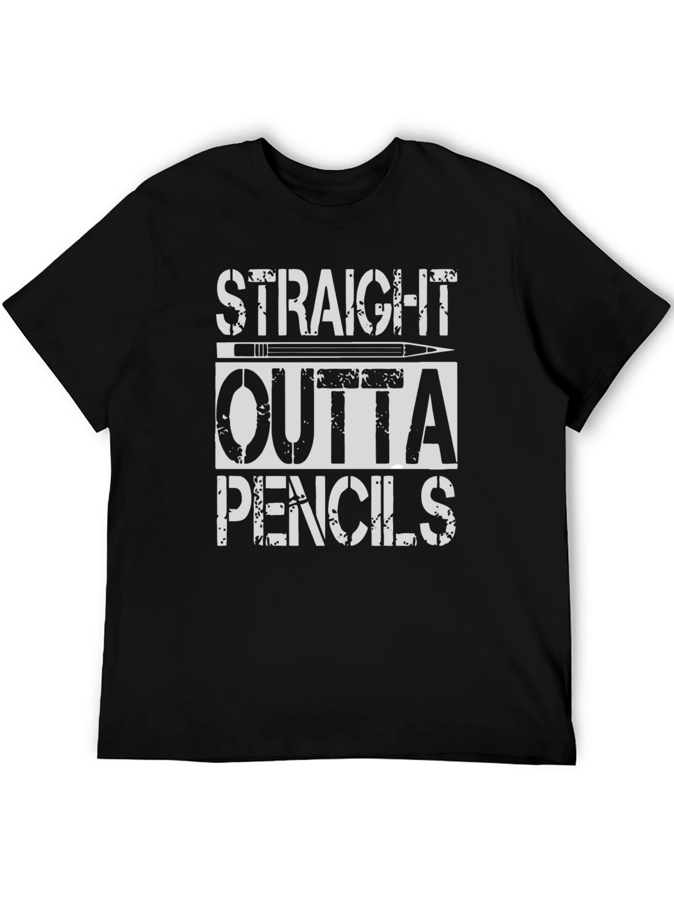 Straight Outta Pencils Graphic T-Shirt