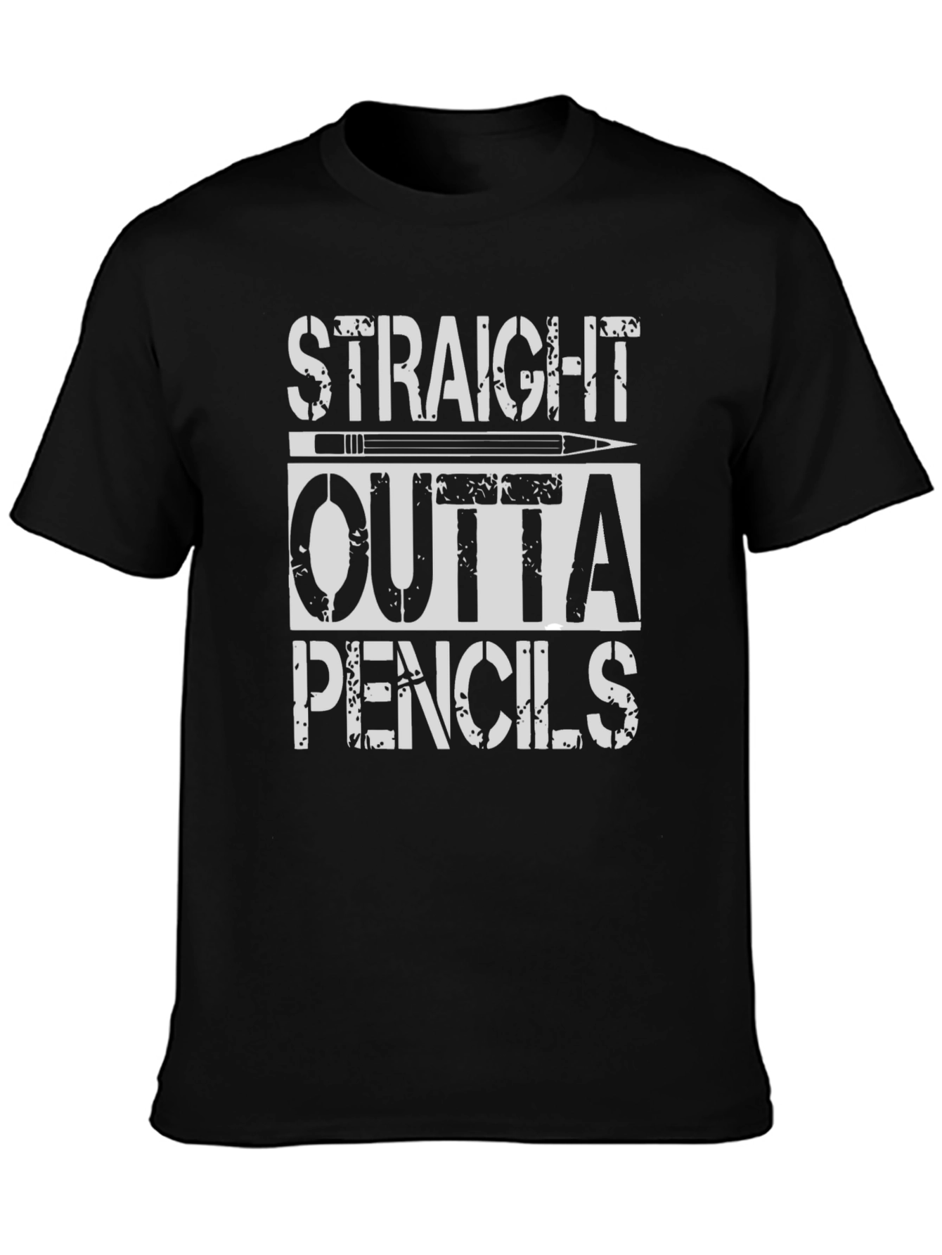 Straight Outta Pencils Graphic T-Shirt