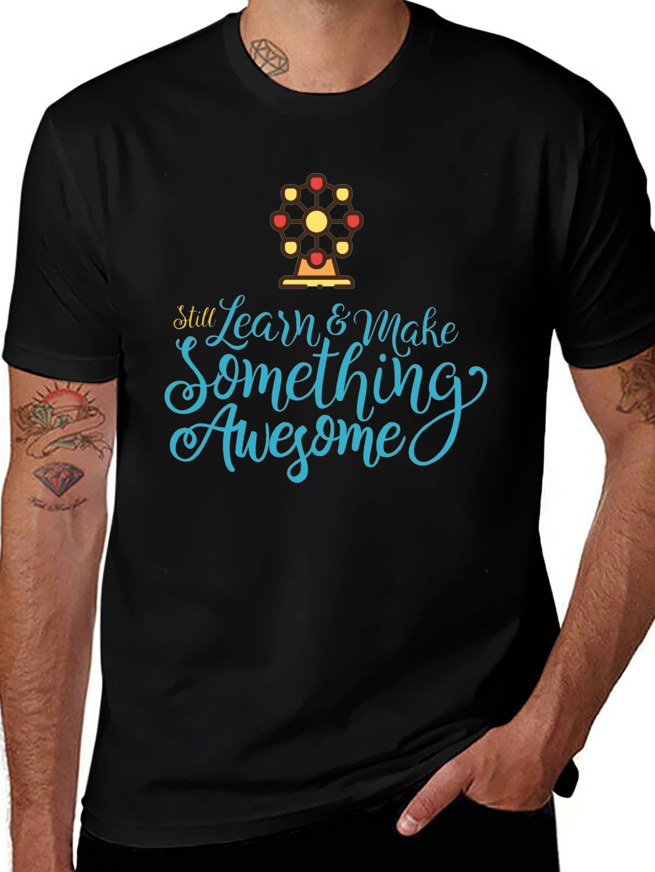 Learn & Make Awesome T-Shirt - Stylish Graphic Tee