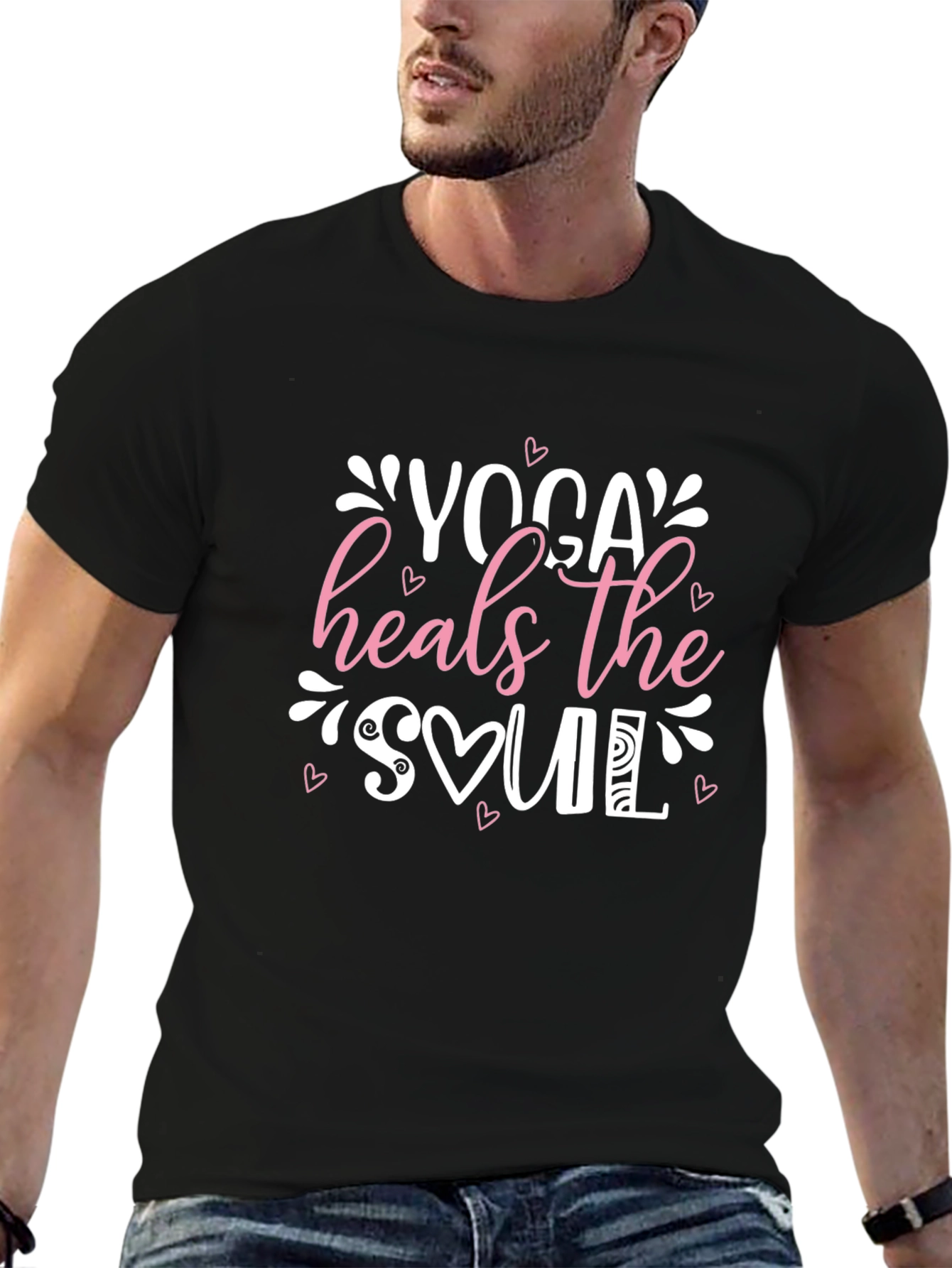Yoga Heals the Soul Graphic T-Shirt