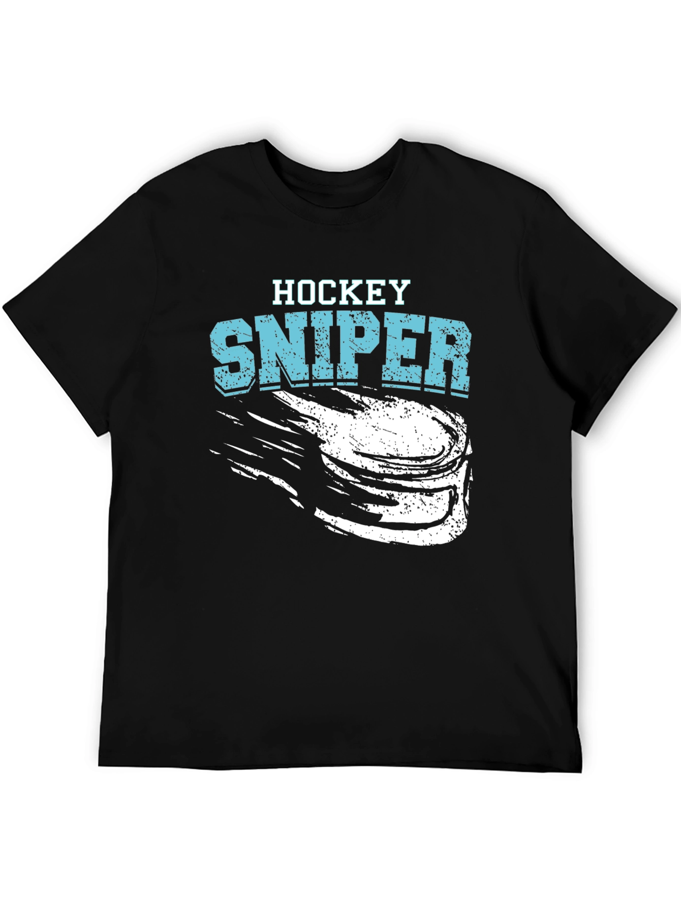 Hockey Sniper T-Shirt - Black Graphic Tee