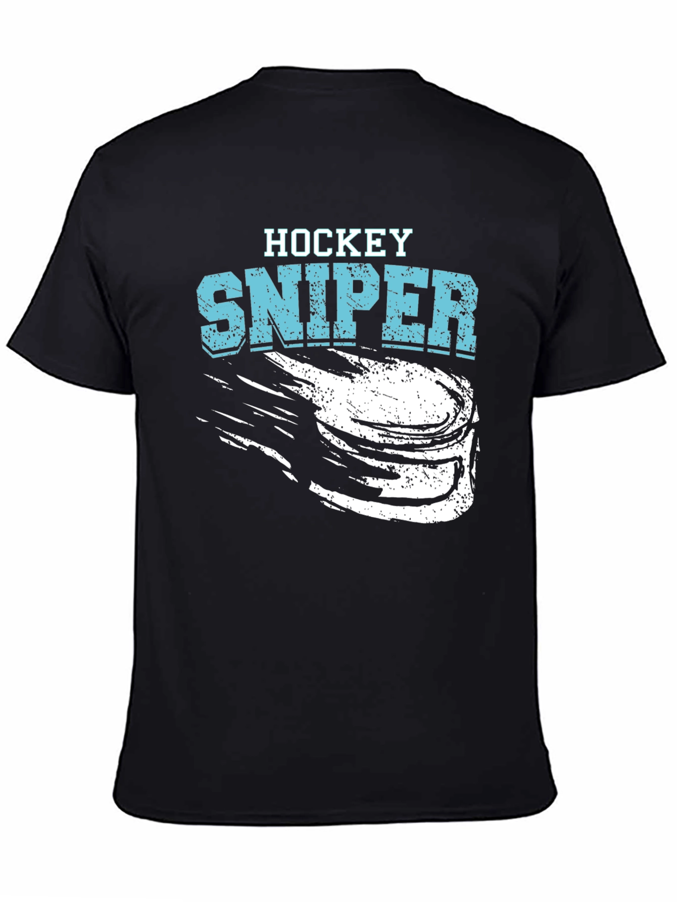 Hockey Sniper T-Shirt - Black Graphic Tee