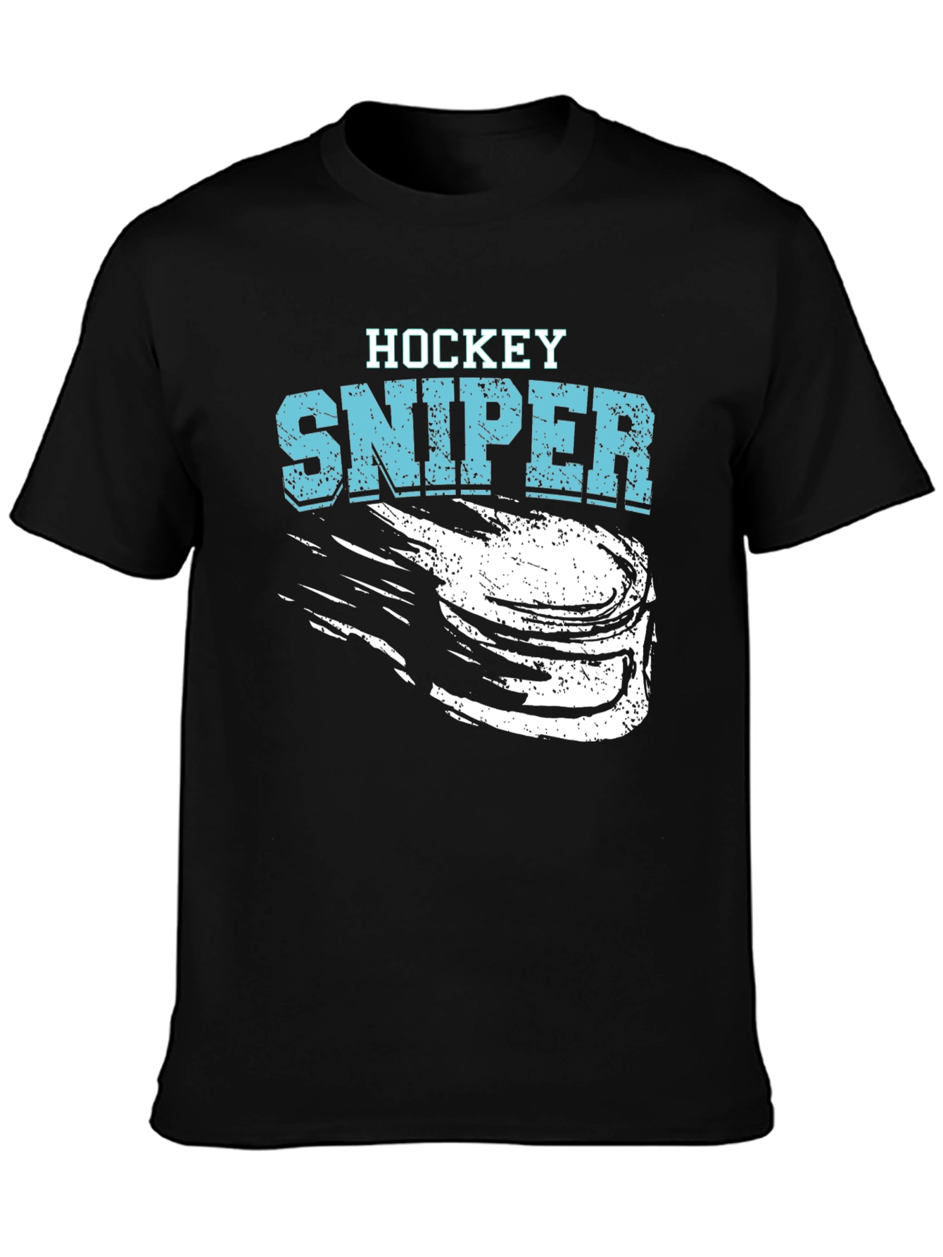 Hockey Sniper T-Shirt - Black Graphic Tee
