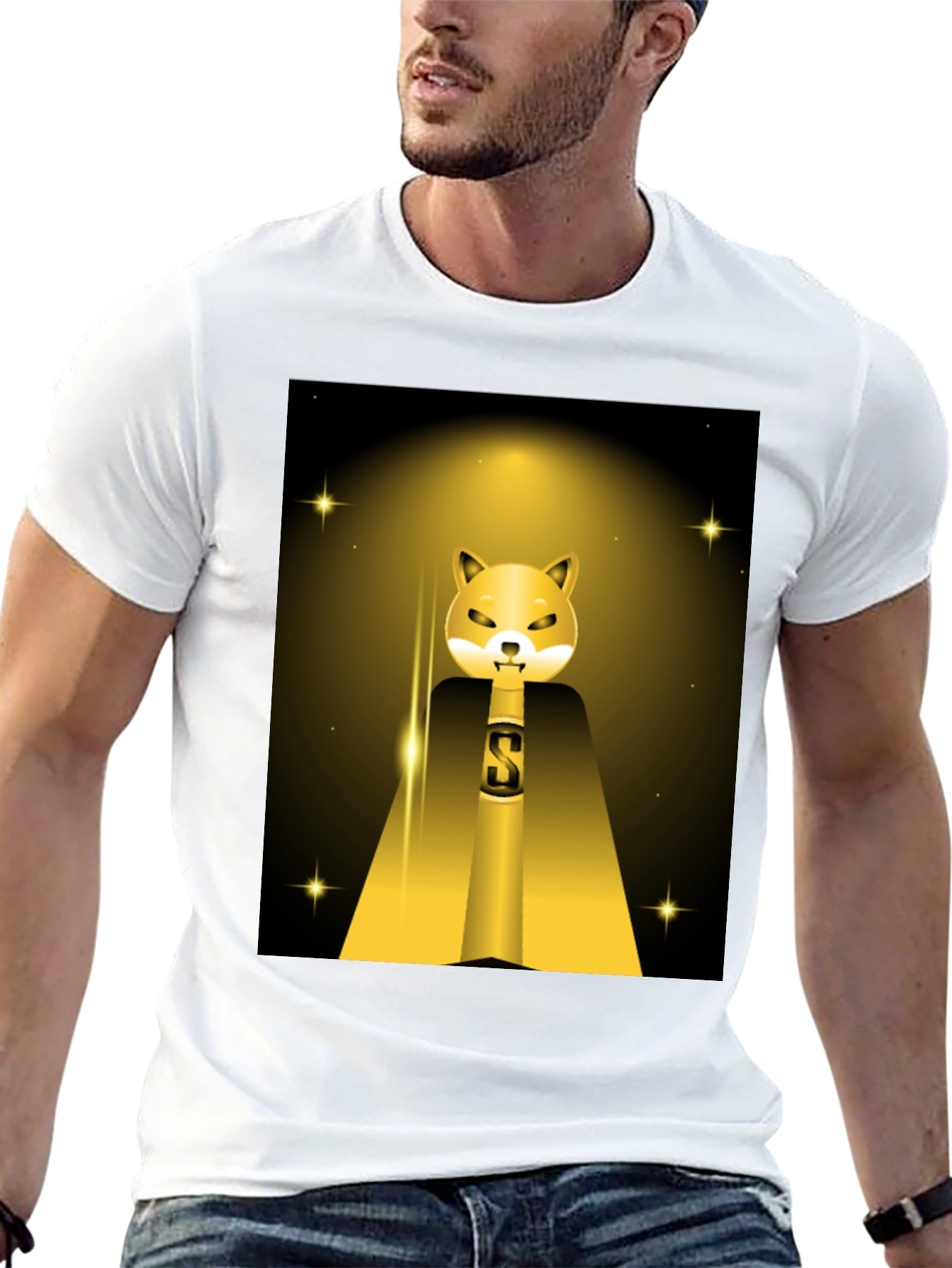 Shiba Inu Superhero T-Shirt - Black Graphic Tee