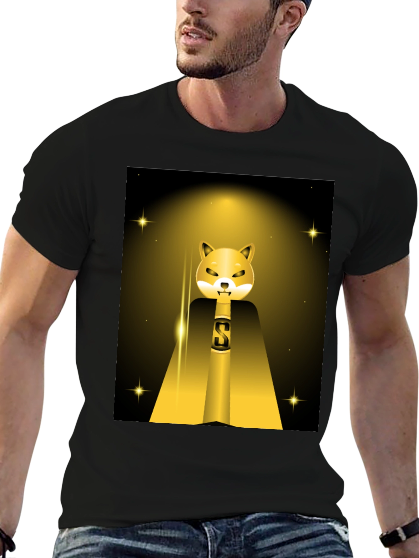 Shiba Inu Superhero T-Shirt - Black Graphic Tee