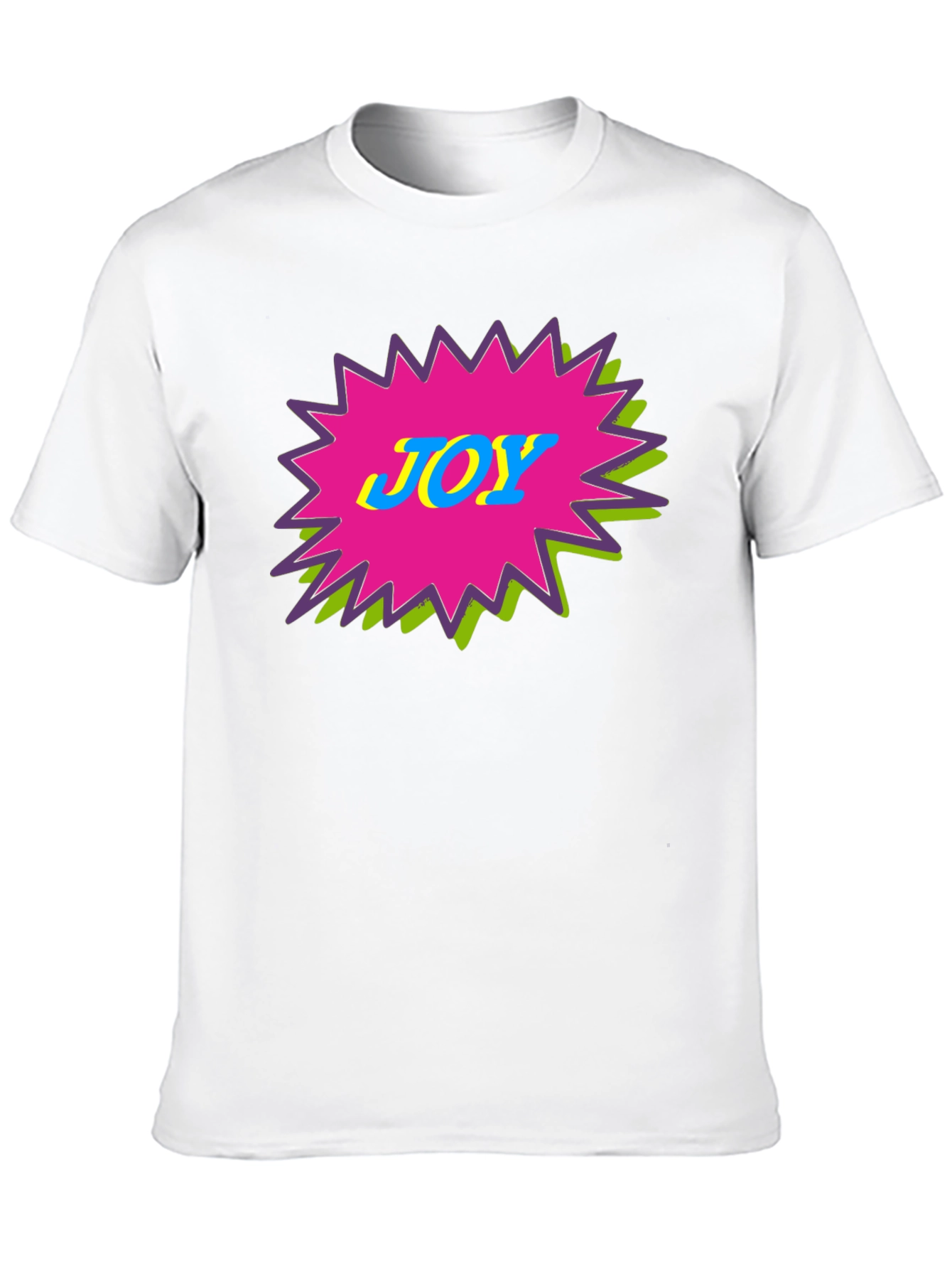Joy Graphic Tee - Black Cotton Crewneck