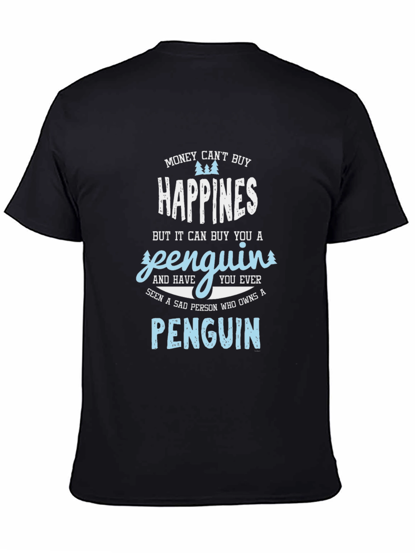 Penguin Happiness Graphic T-Shirt