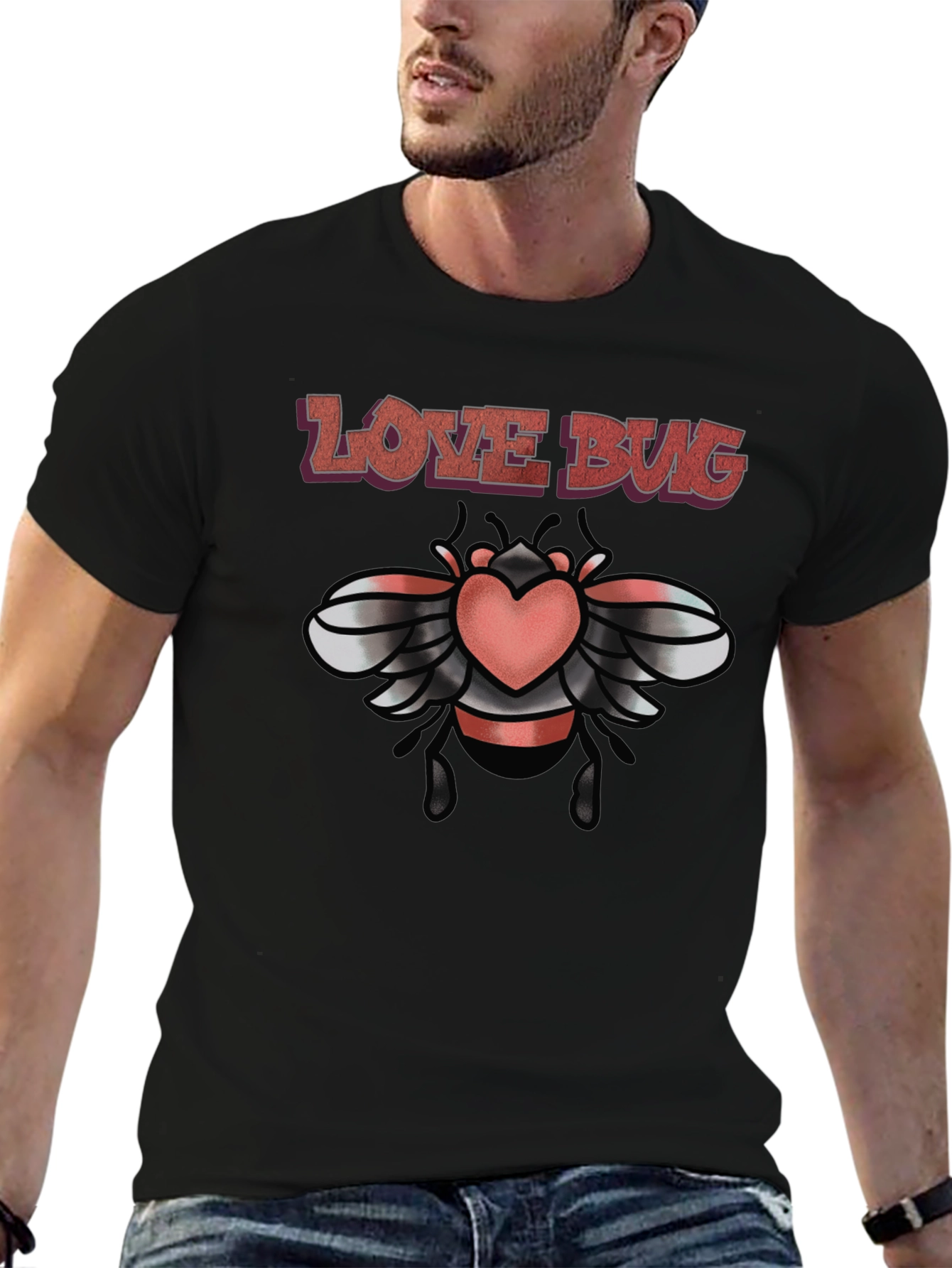 Love Bug Graphic Tee - Trendy Design