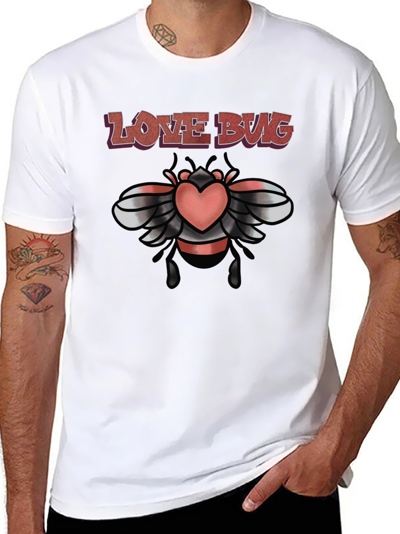 Love Bug Graphic Tee - Trendy Design