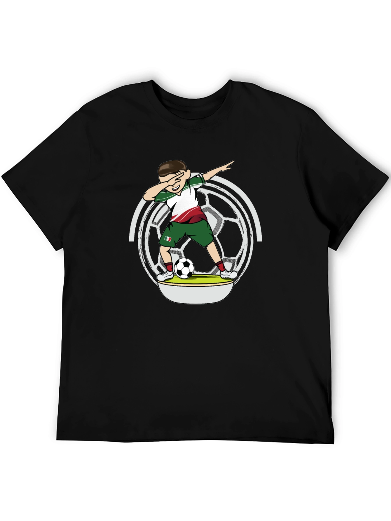 Dabbing Soccer Player T-Shirt - Mexico
