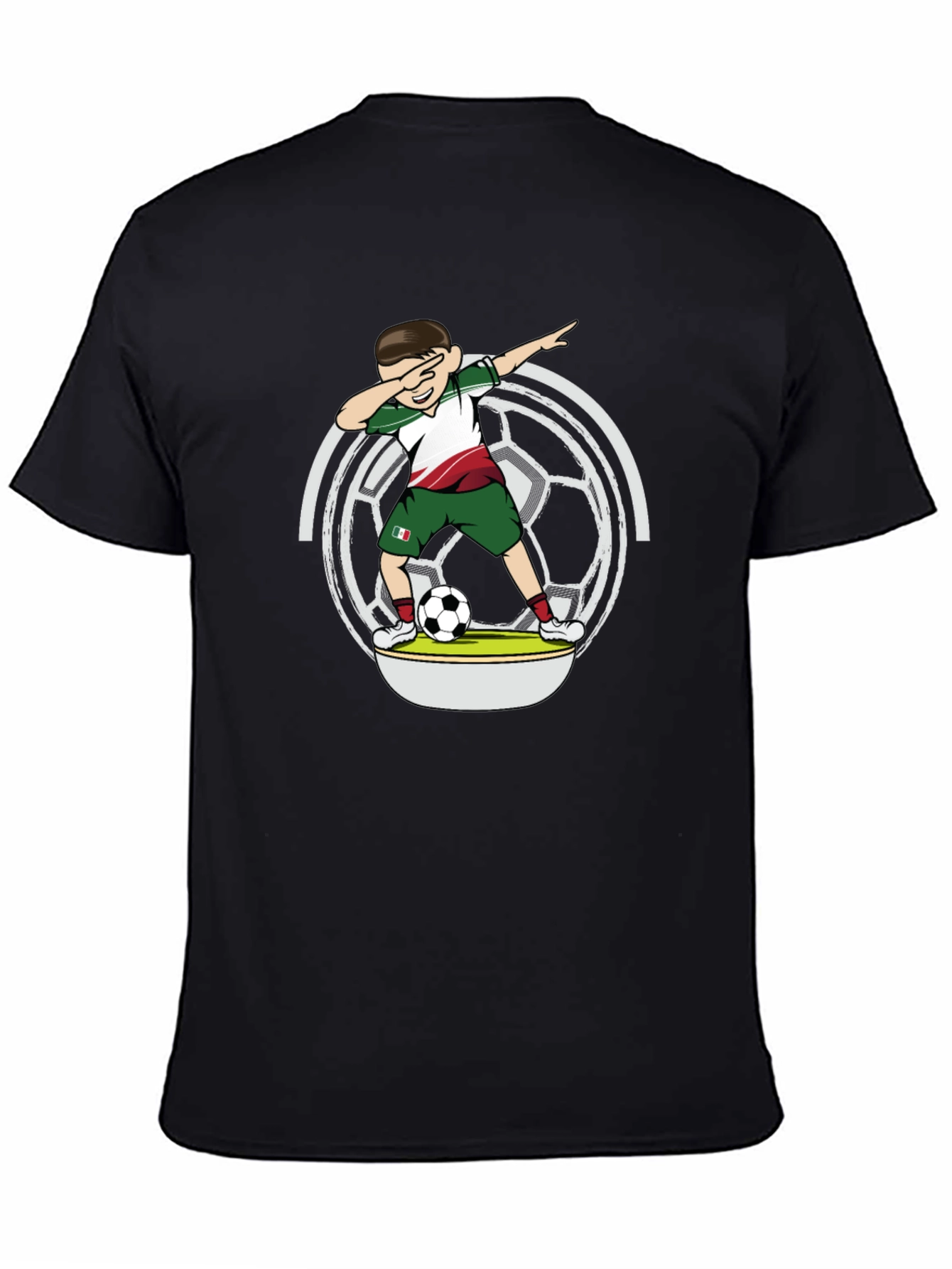 Dabbing Soccer Player T-Shirt - Mexico