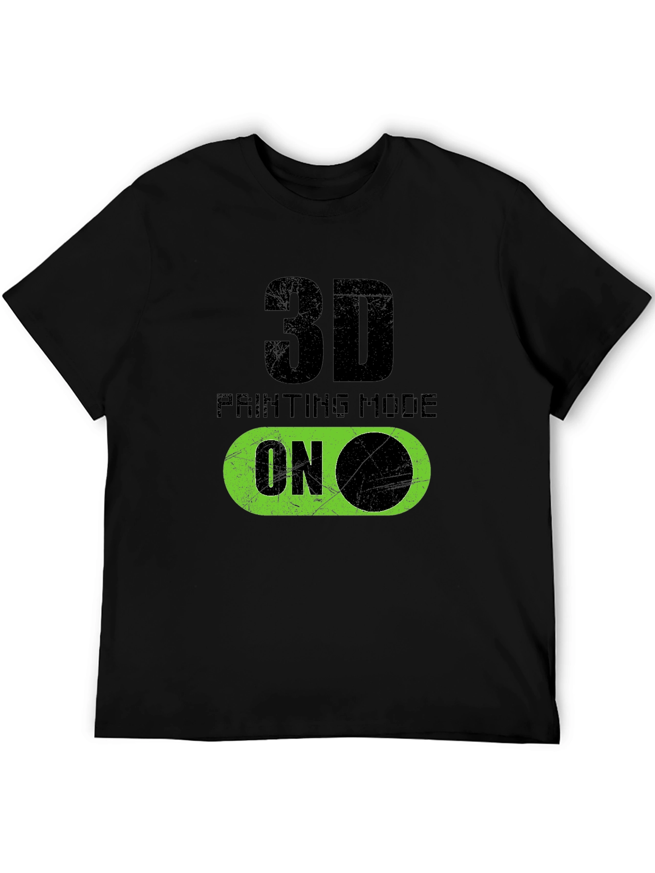 3D Printing Mode On Graphic T-Shirt