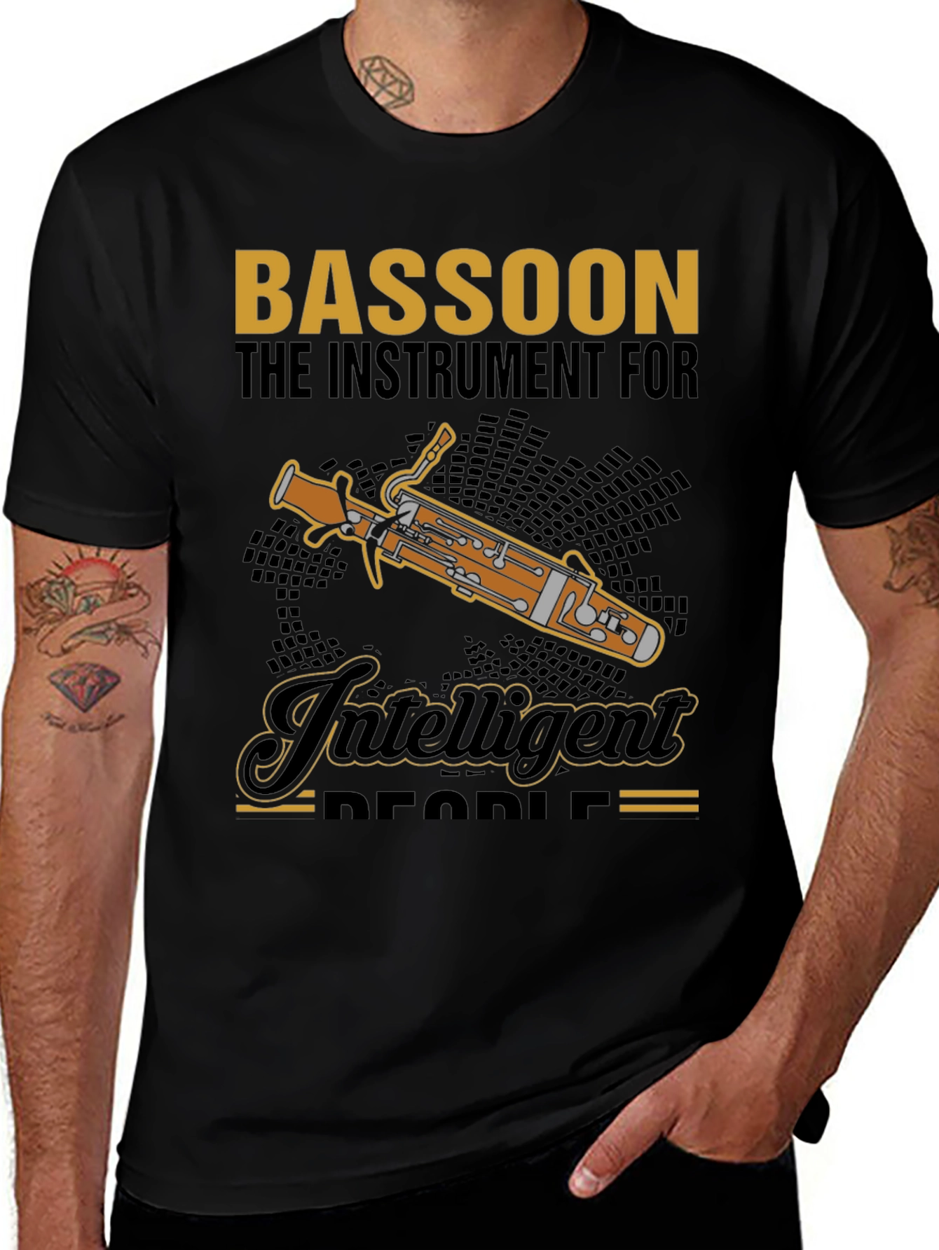 Bassoon Instrument for Intelligent People Graphic T-Shirt