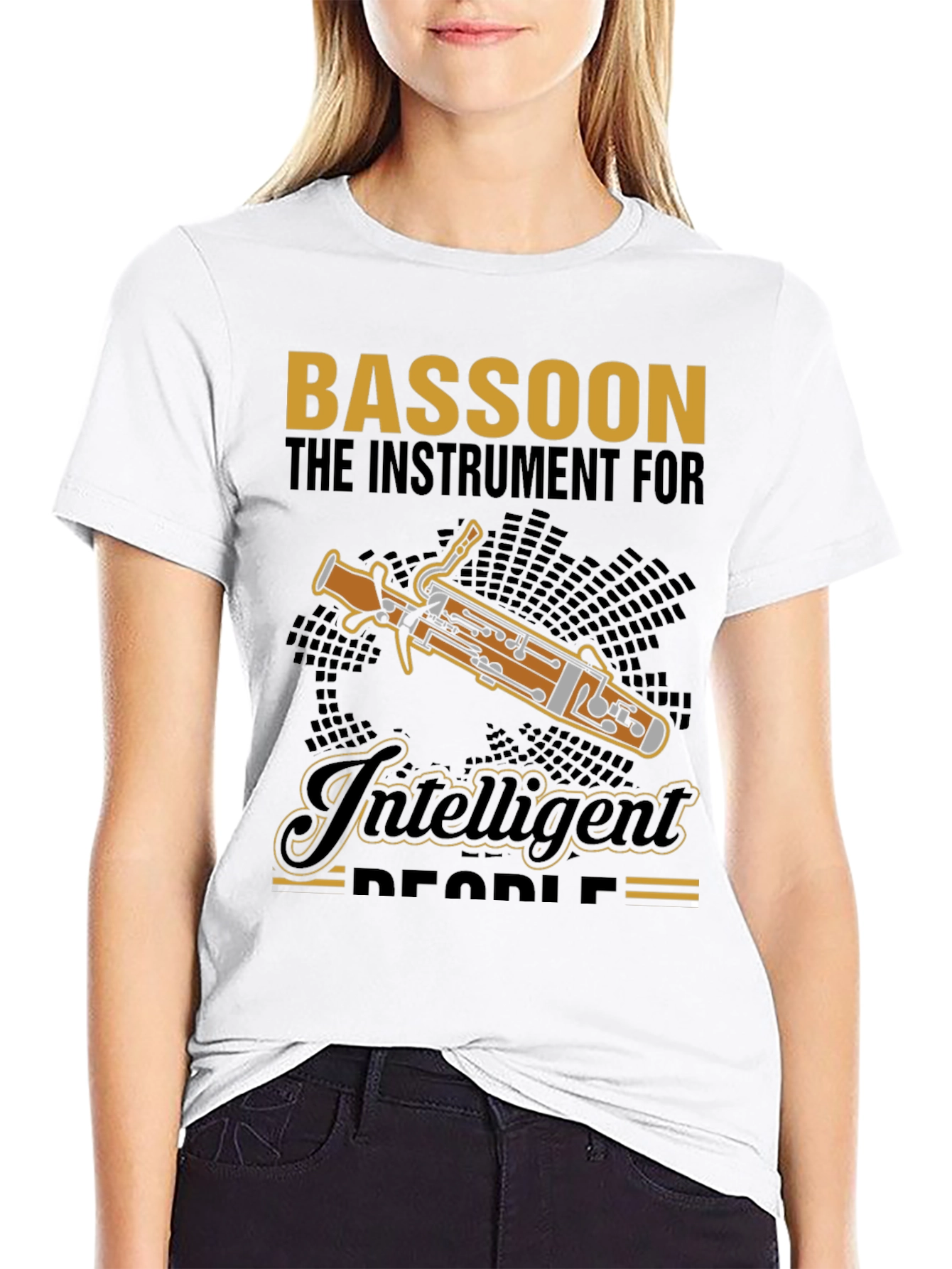 Bassoon Instrument for Intelligent People Graphic T-Shirt
