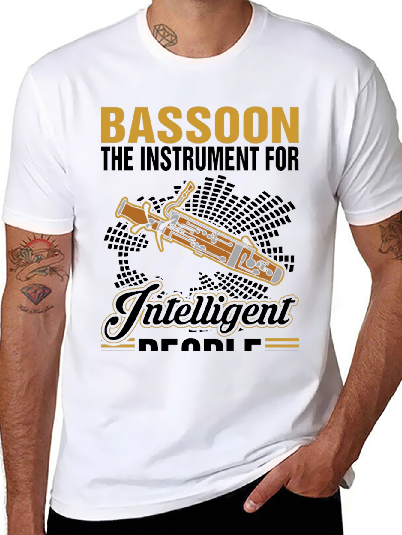 Bassoon Instrument for Intelligent People Graphic T-Shirt