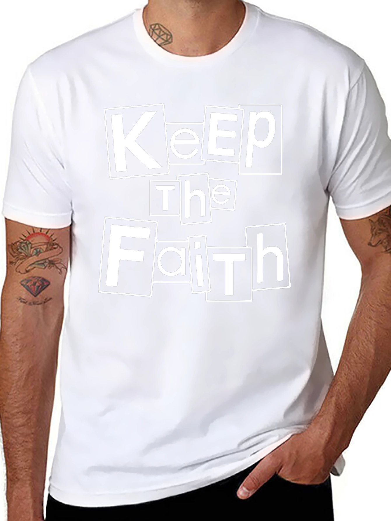 Keep The Faith Black Graphic T-Shirt