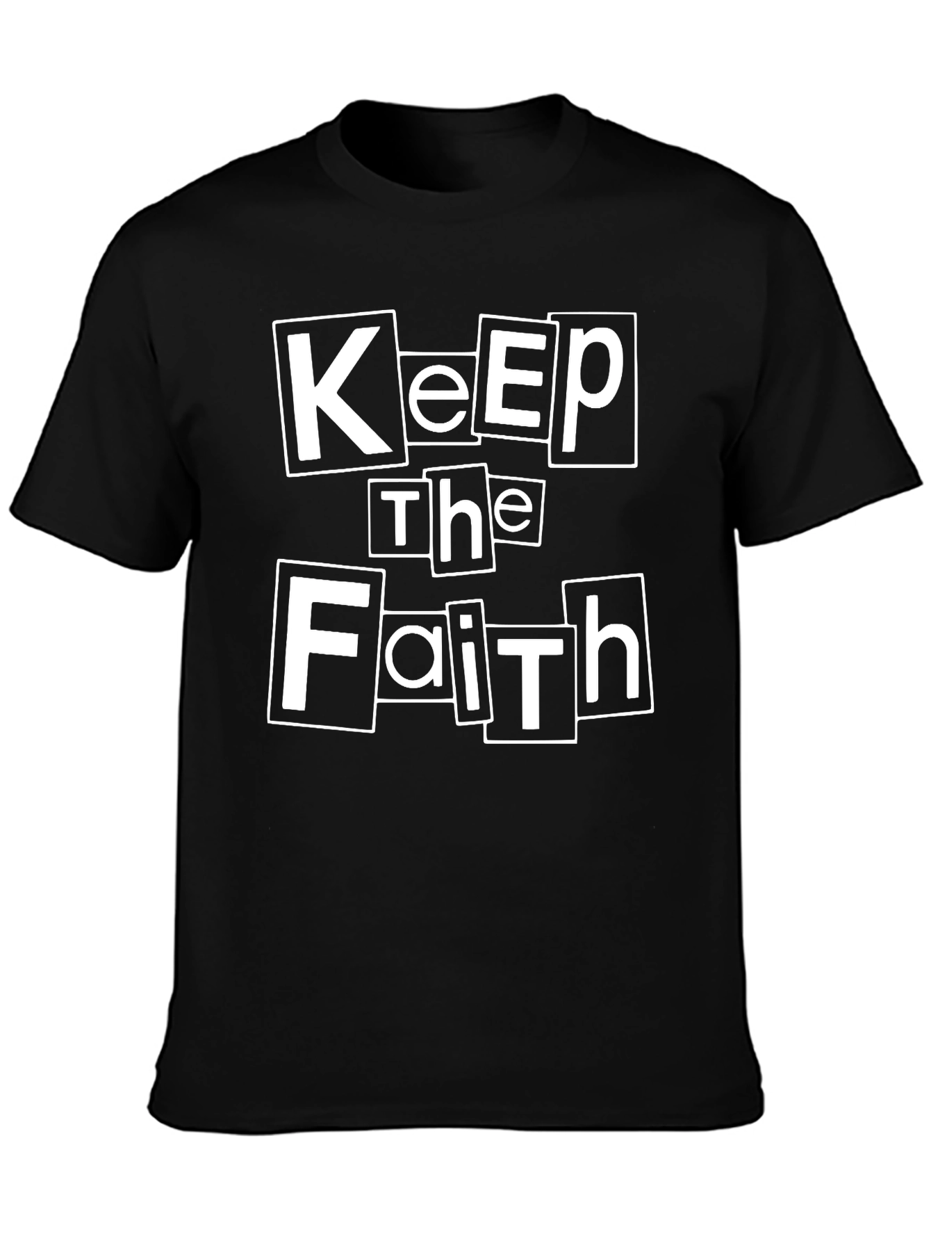 Keep The Faith Black Graphic T-Shirt