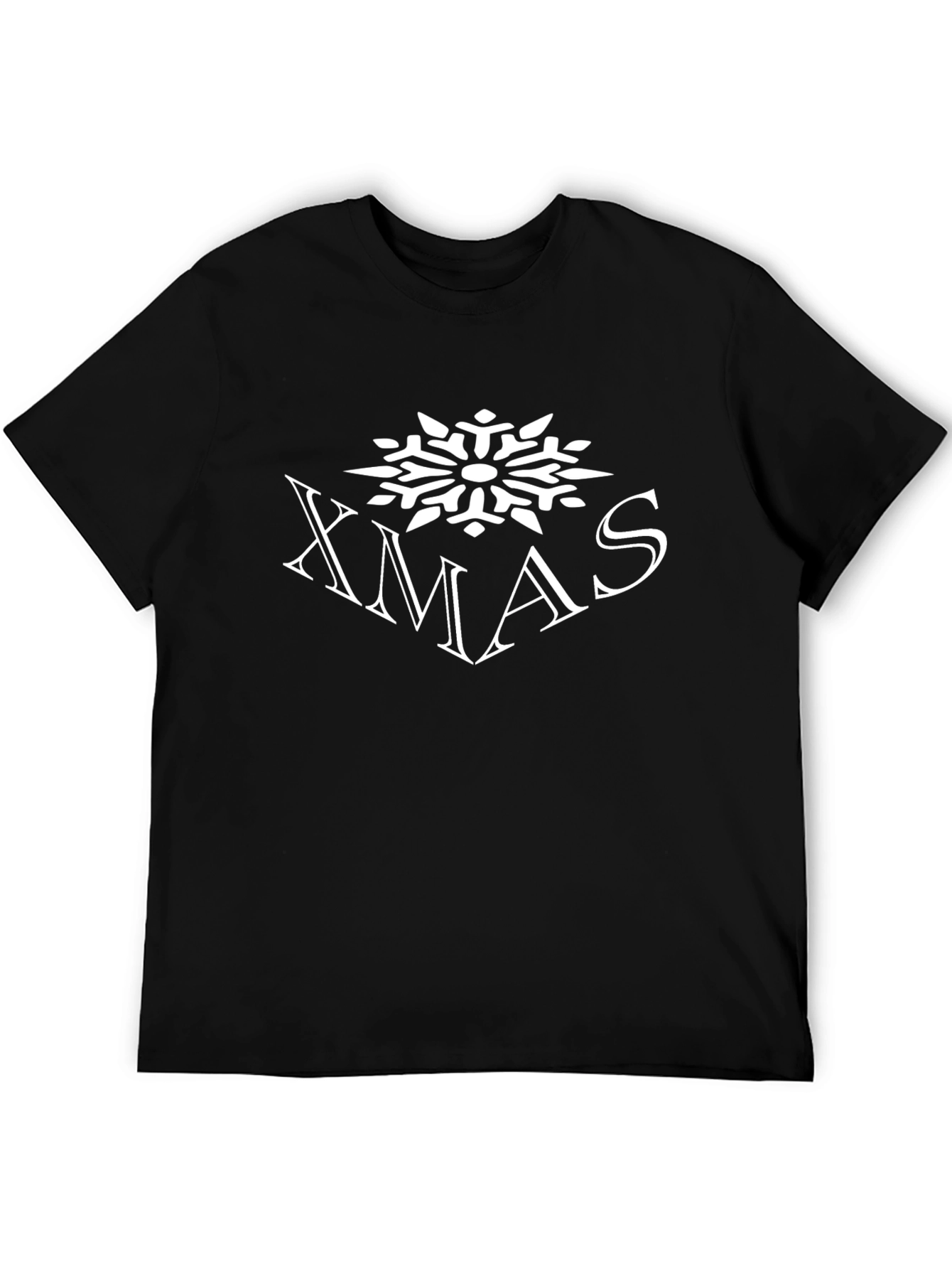 Xmas Snowflake Graphic Tee - Festive Holiday Apparel