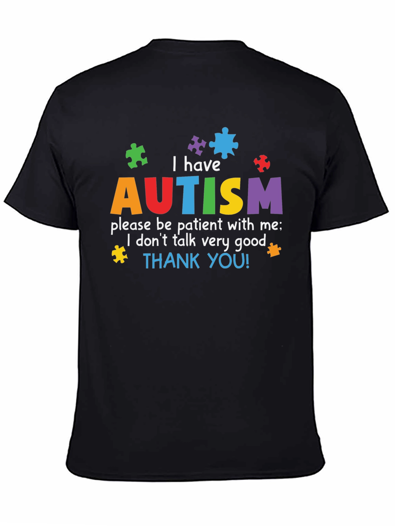 Autism Awareness T-Shirt - Puzzle Piece Design