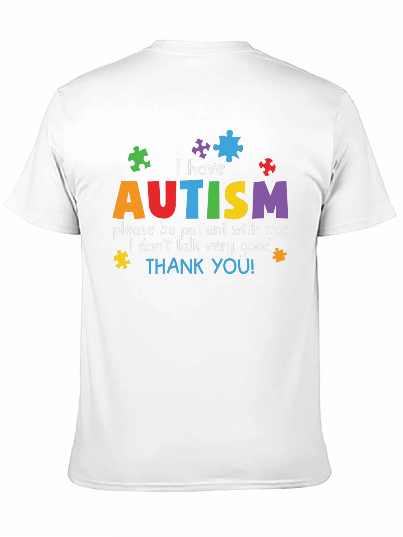 Autism Awareness T-Shirt - Puzzle Piece Design