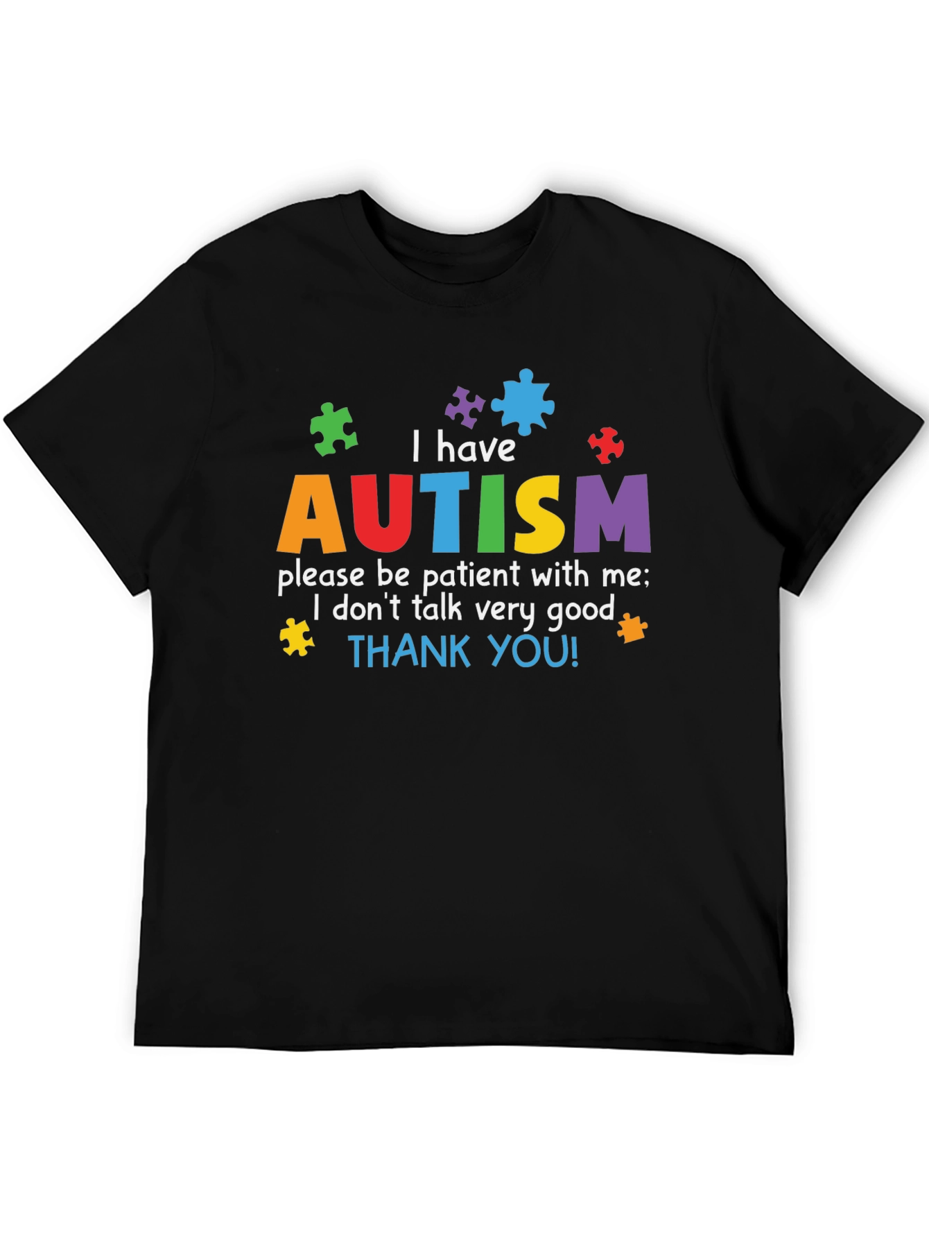 Autism Awareness T-Shirt - Puzzle Piece Design